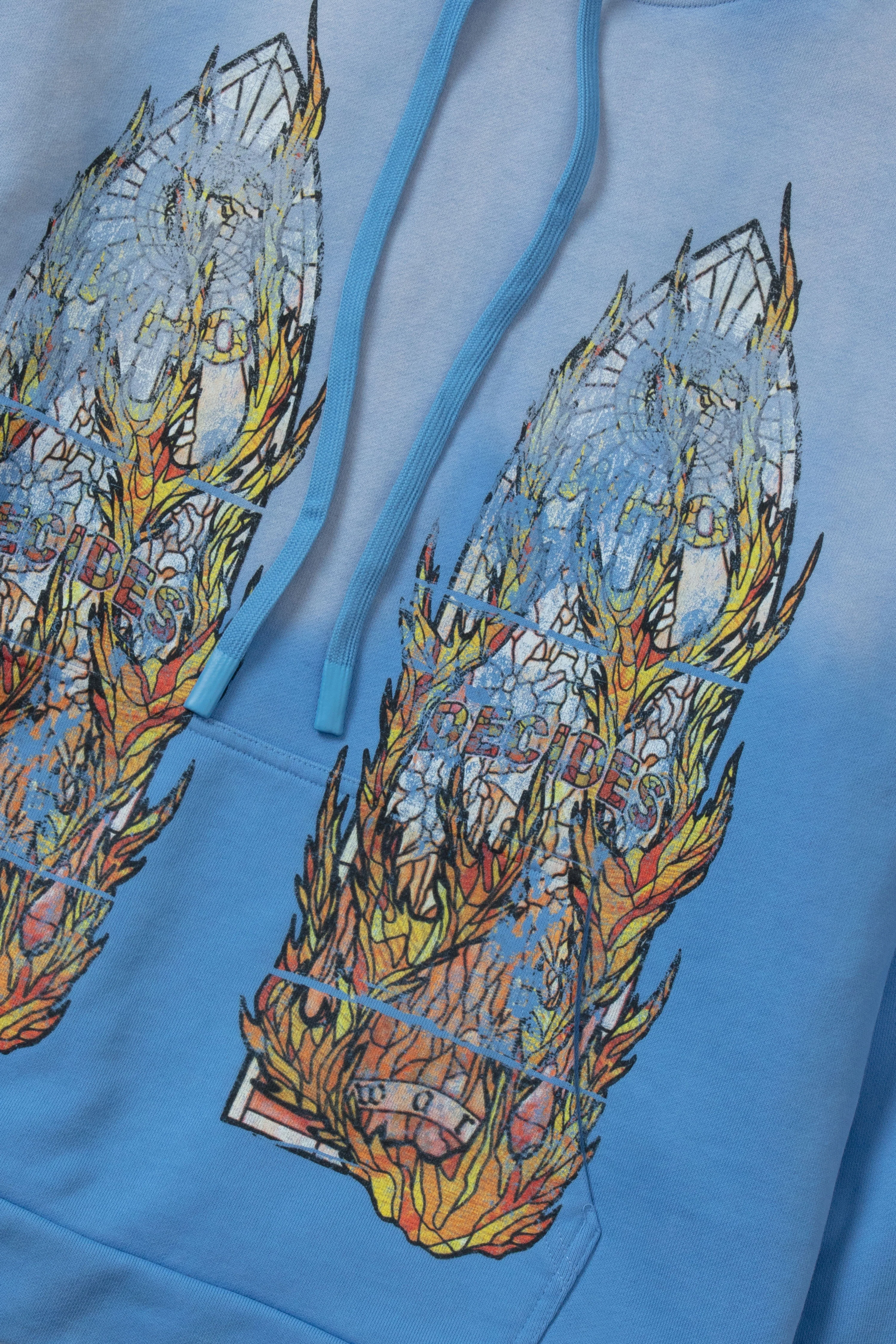 FADED FLAME GLASS HOODED PULLOVER - Image 2