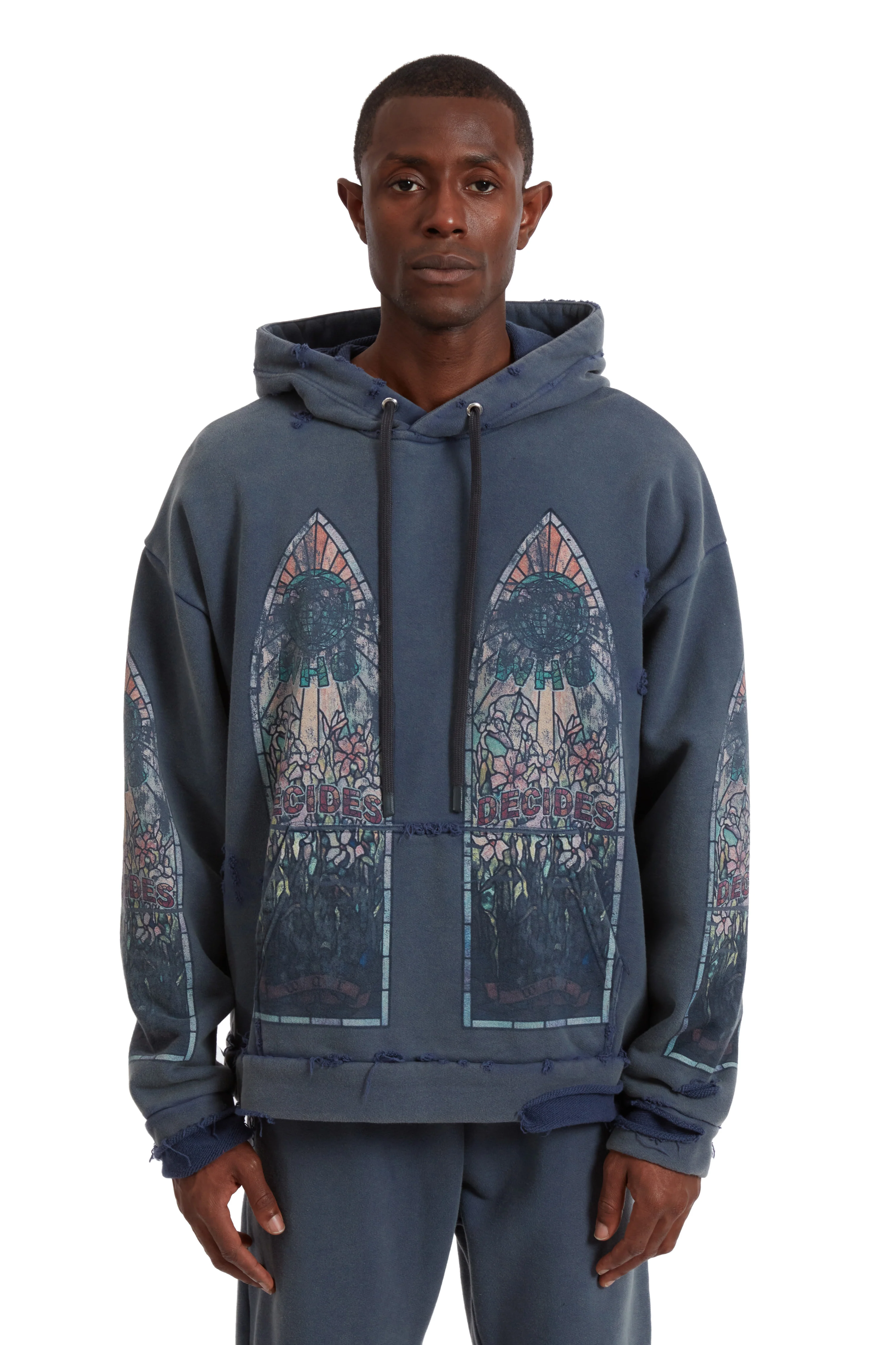 FADED HOODED PULLOVER - Image 3