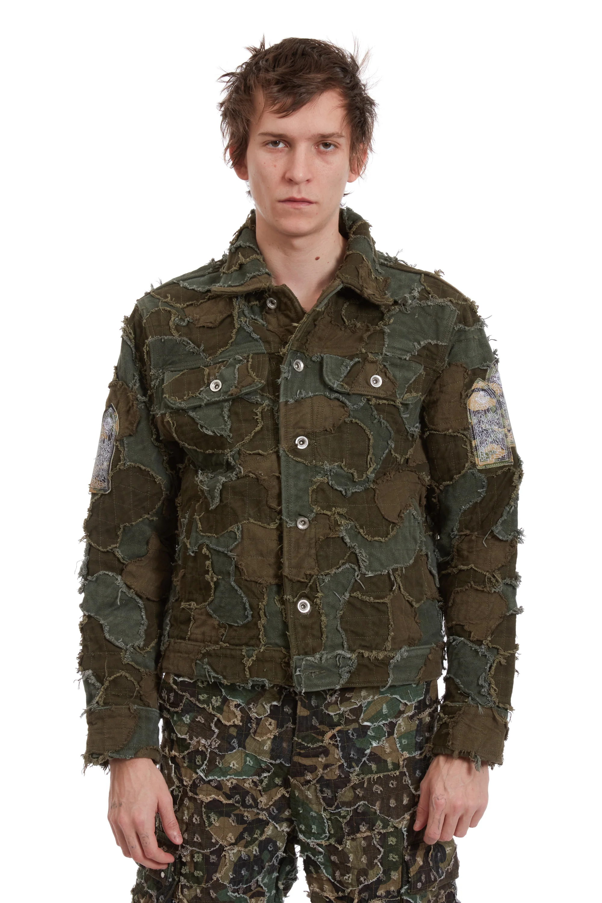 FIELD CAMO TRUCKER JACKET - Image 3