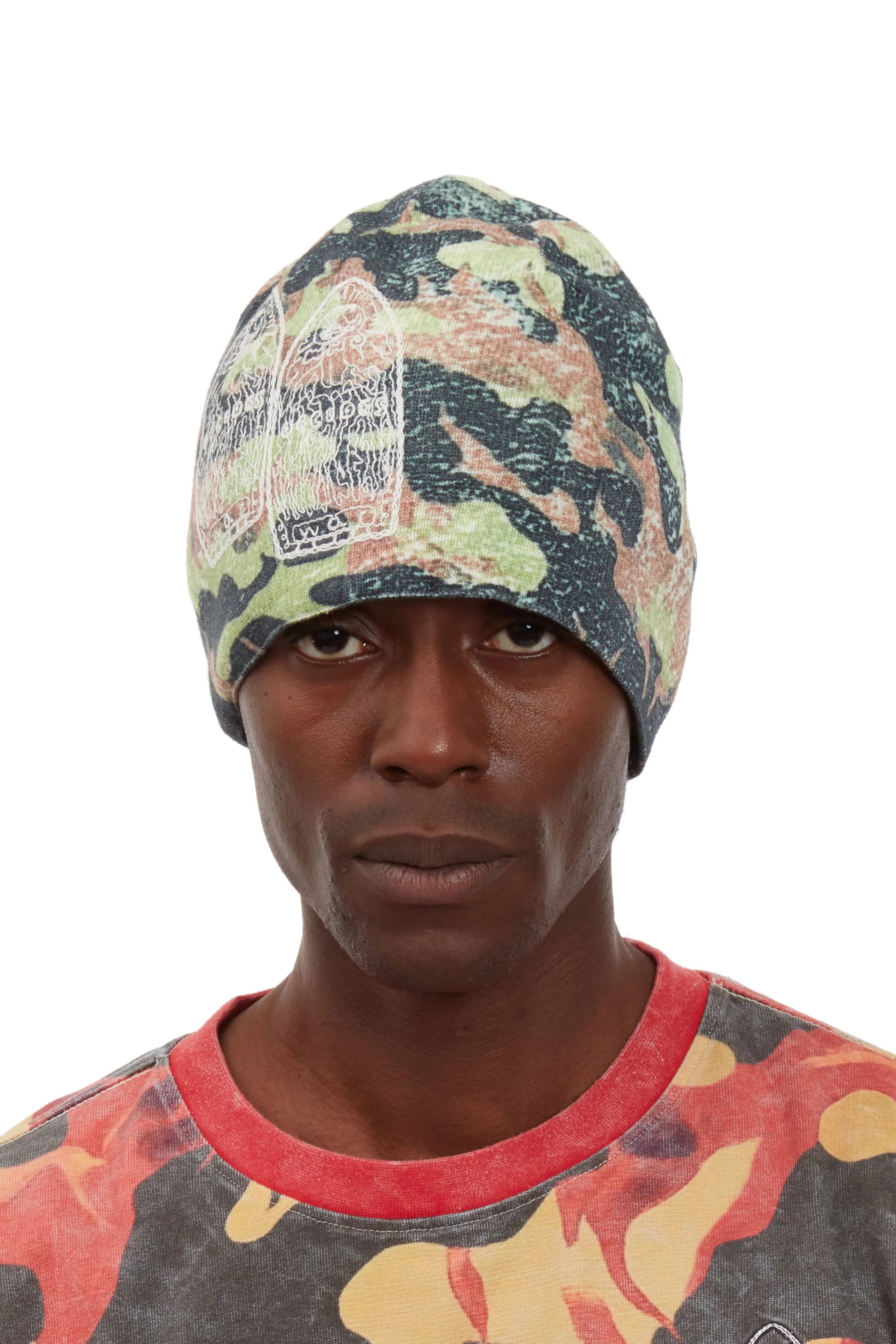 FLAME CAMO KNIT HAT - Image 3