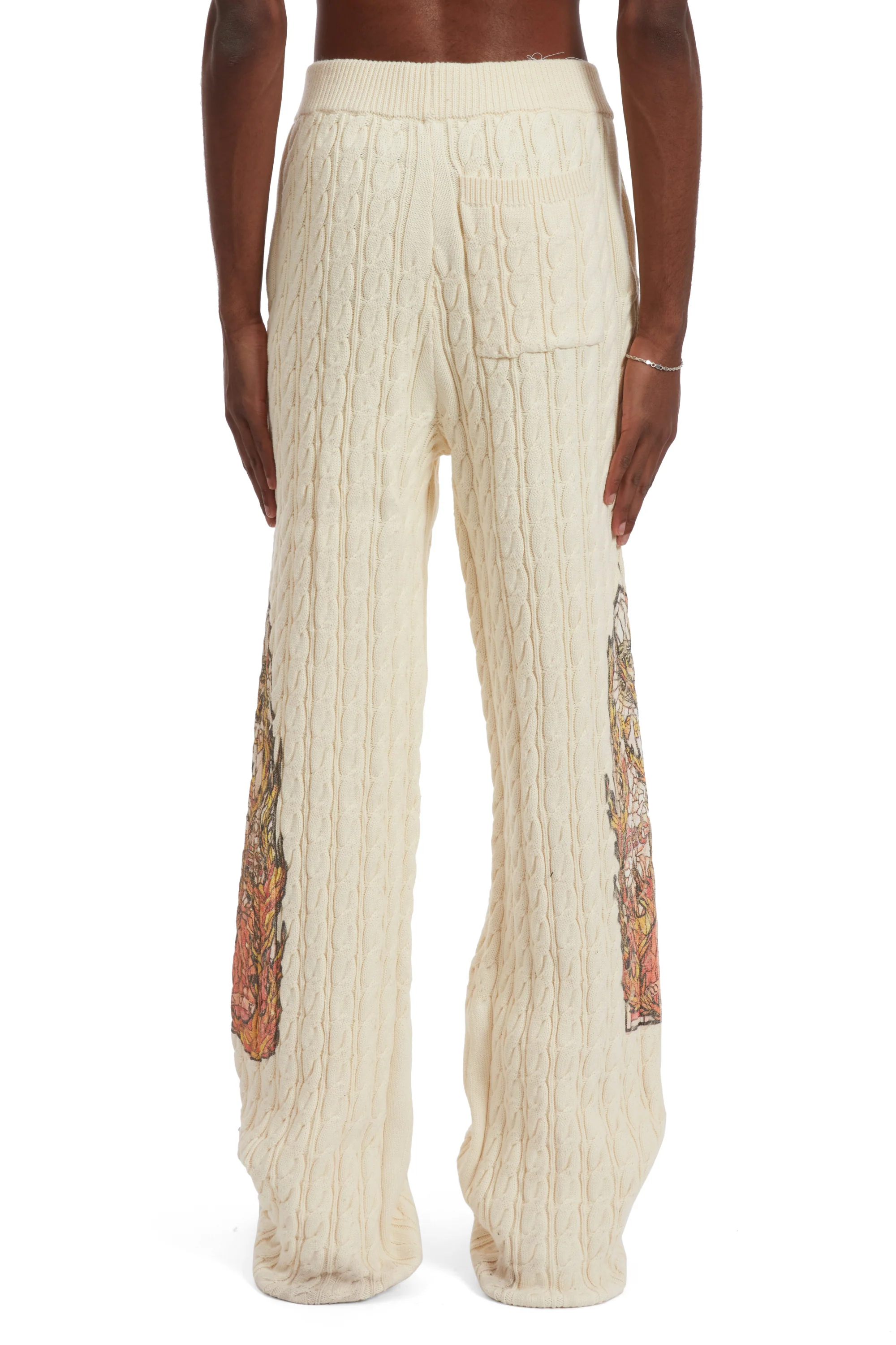 FLAME GLASS CABLE KNIT LOUNGE PANTS - Image 6