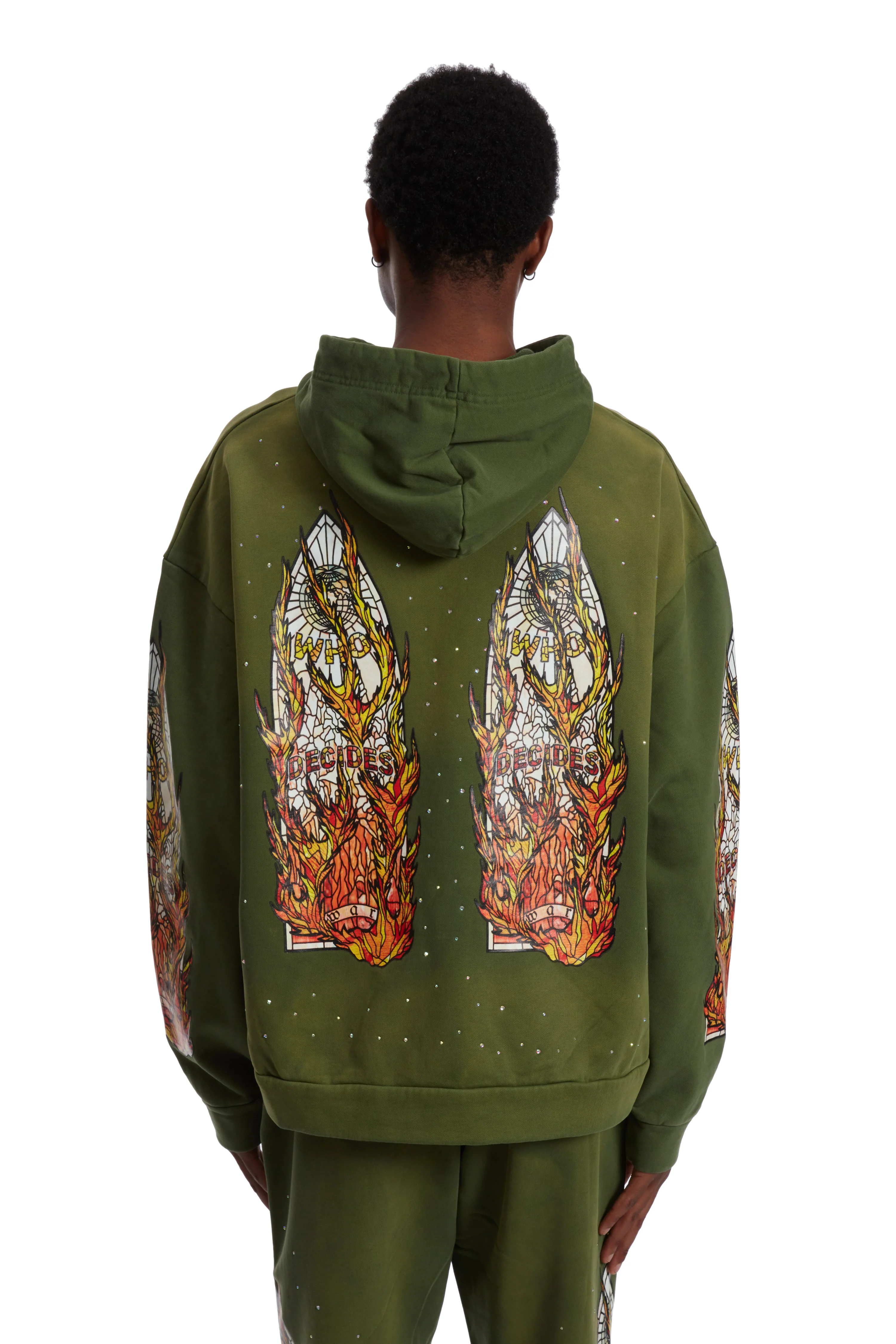 FLAME GLASS HOODED PULLOVER - Image 6