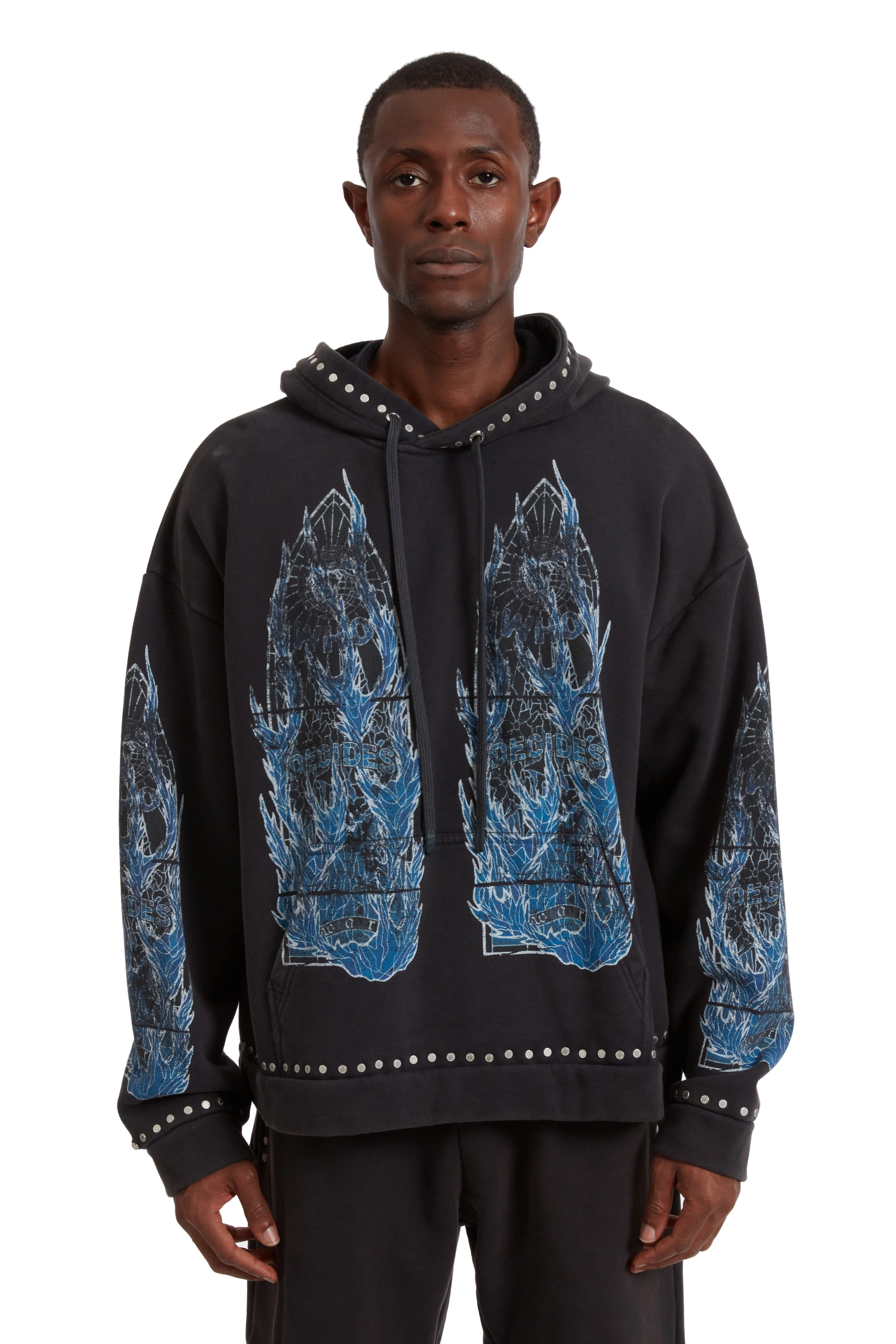 FLAME GLASS HOODED PULLOVER - Image 3