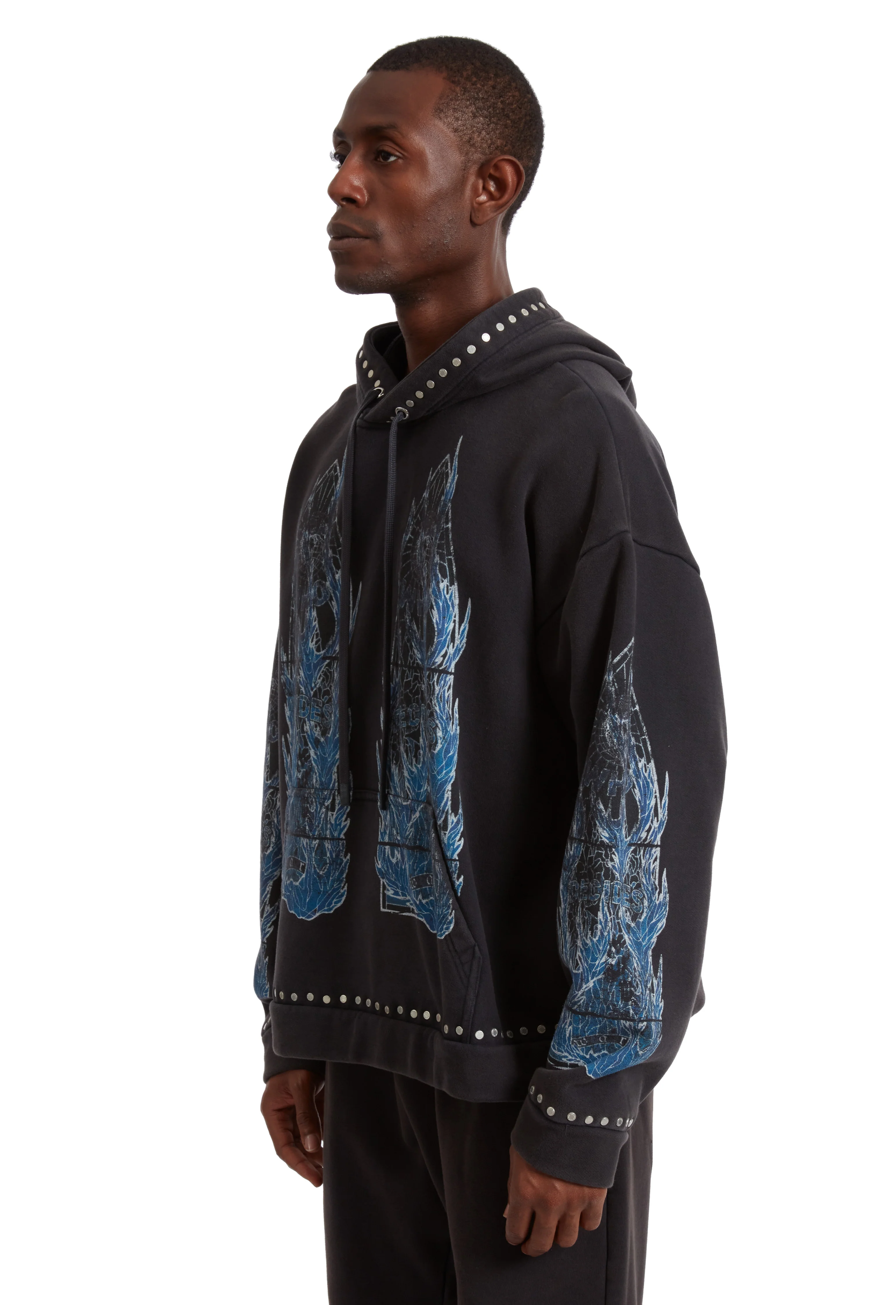 FLAME GLASS HOODED PULLOVER - Image 4