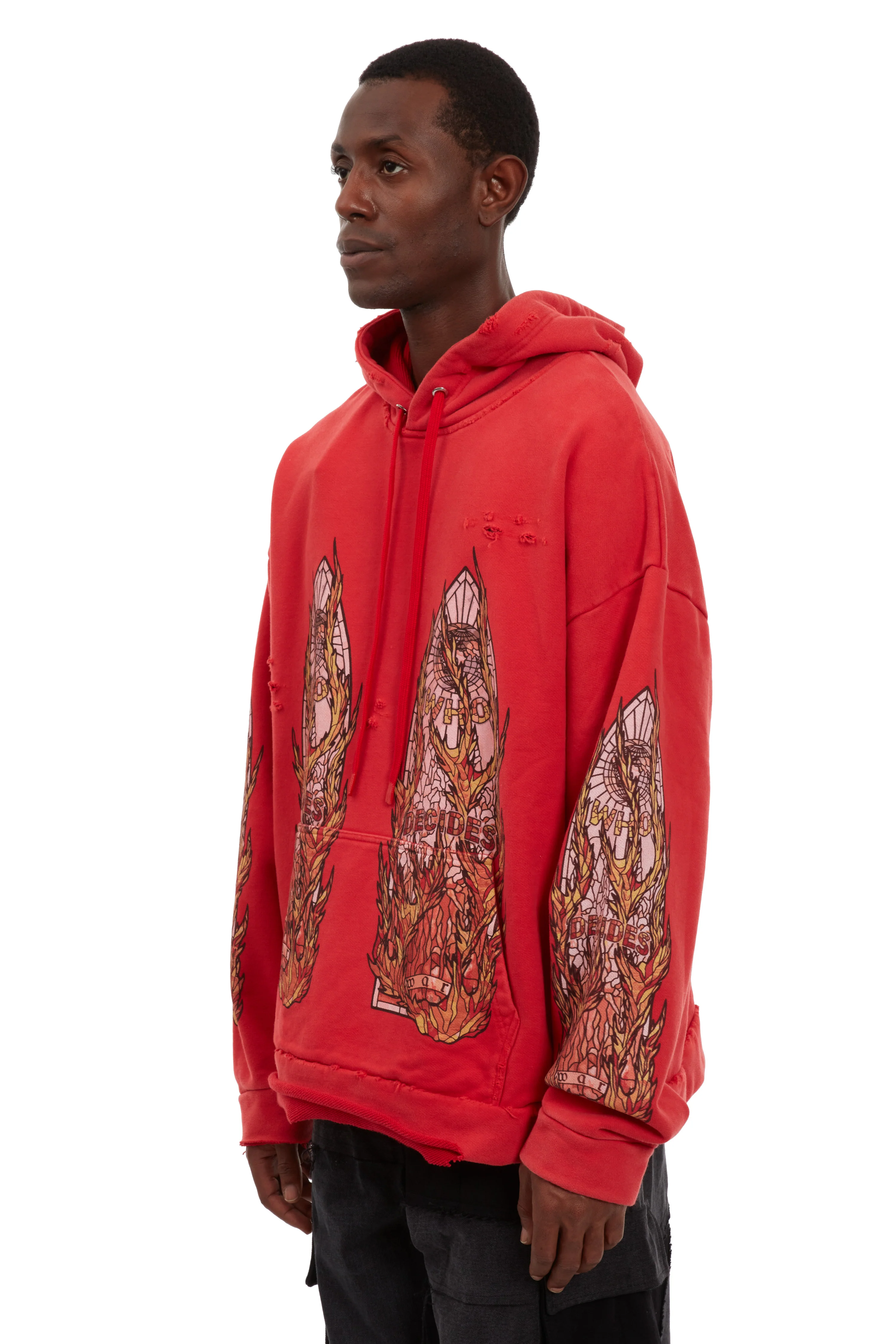 FLAME GLASS HOODED PULLOVER - Image 4