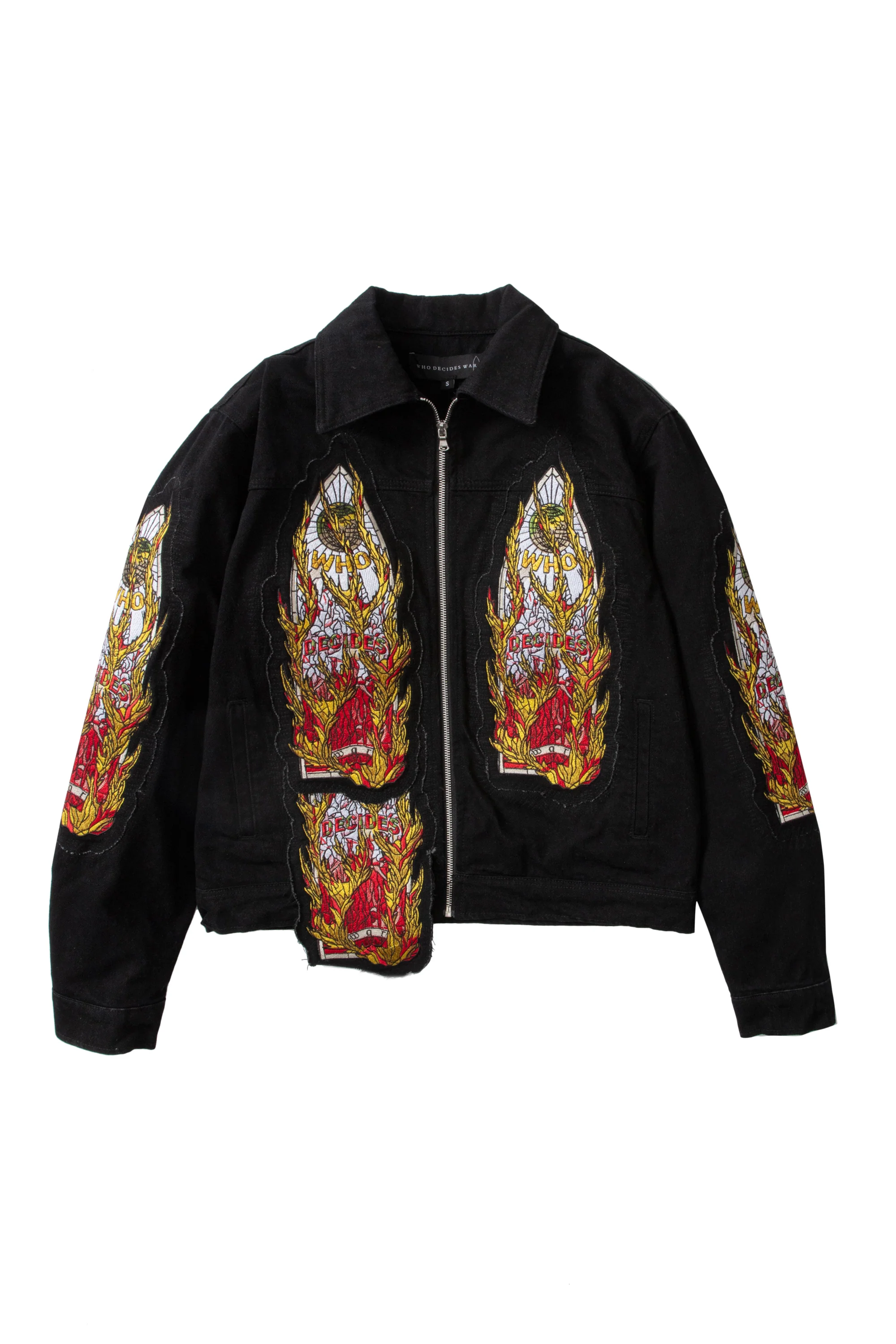 FLAME GLASS TRUCKER JACKET