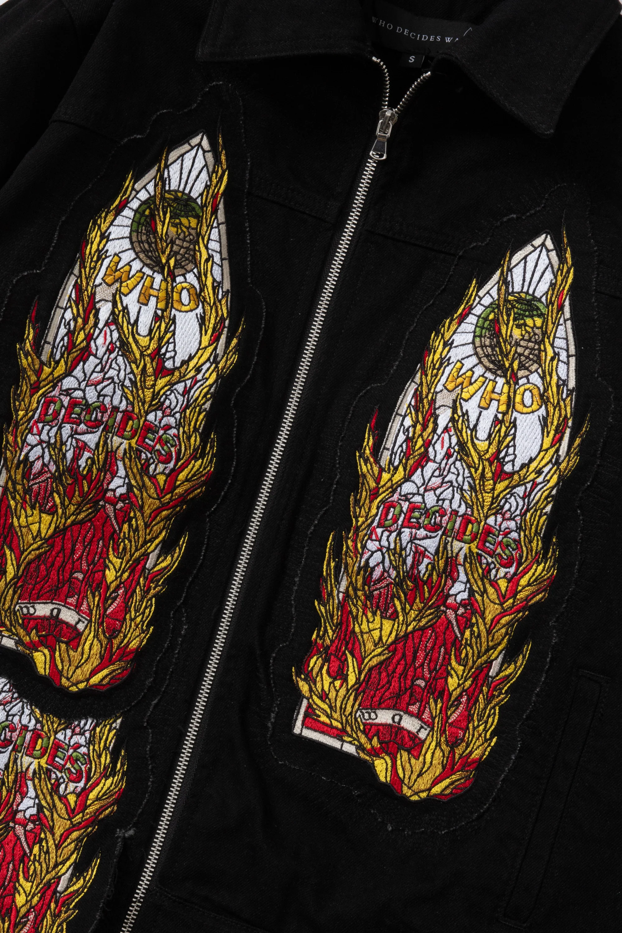 FLAME GLASS TRUCKER JACKET - Image 2