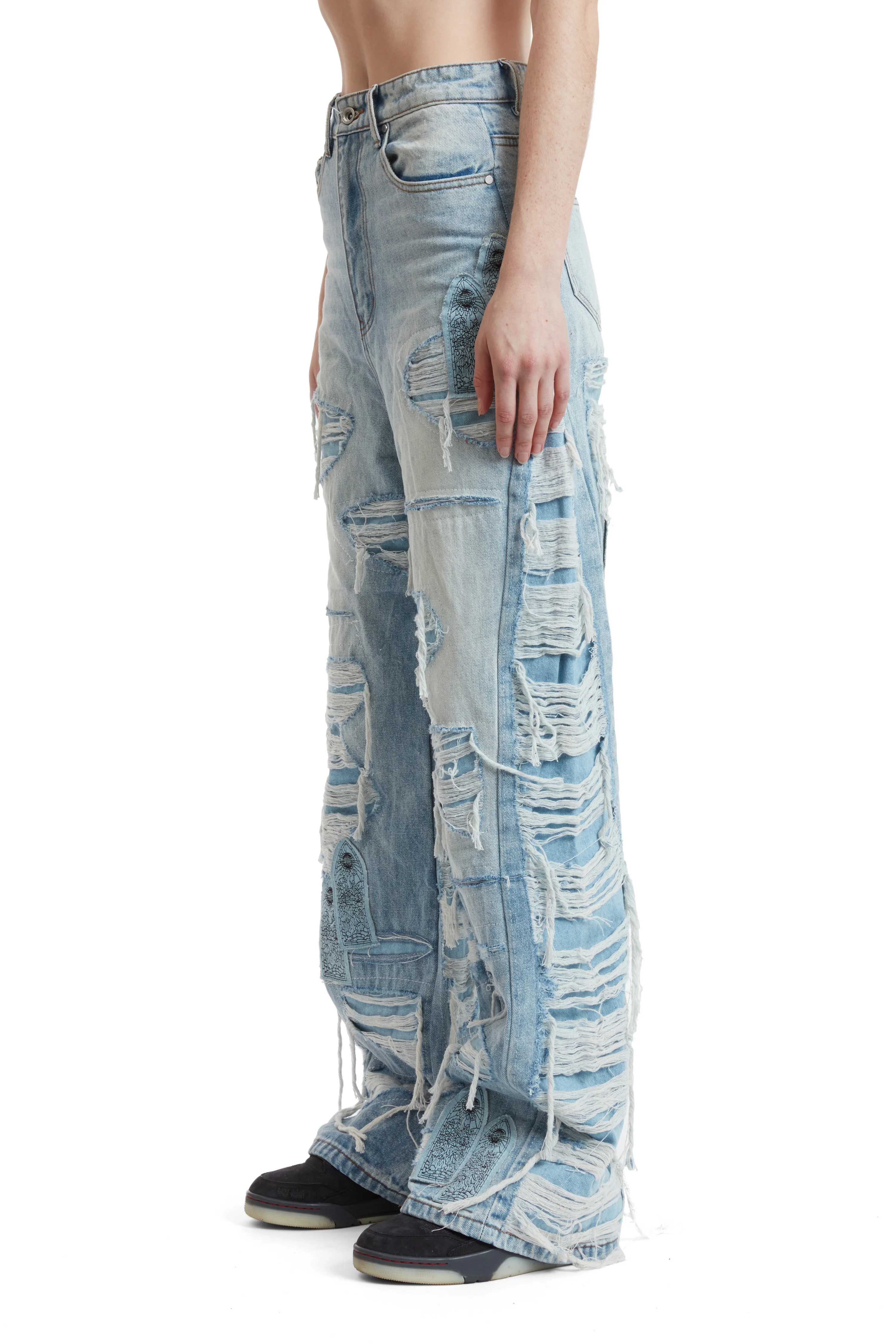 FULL DISTRESS ARCH DENIM - Image 4