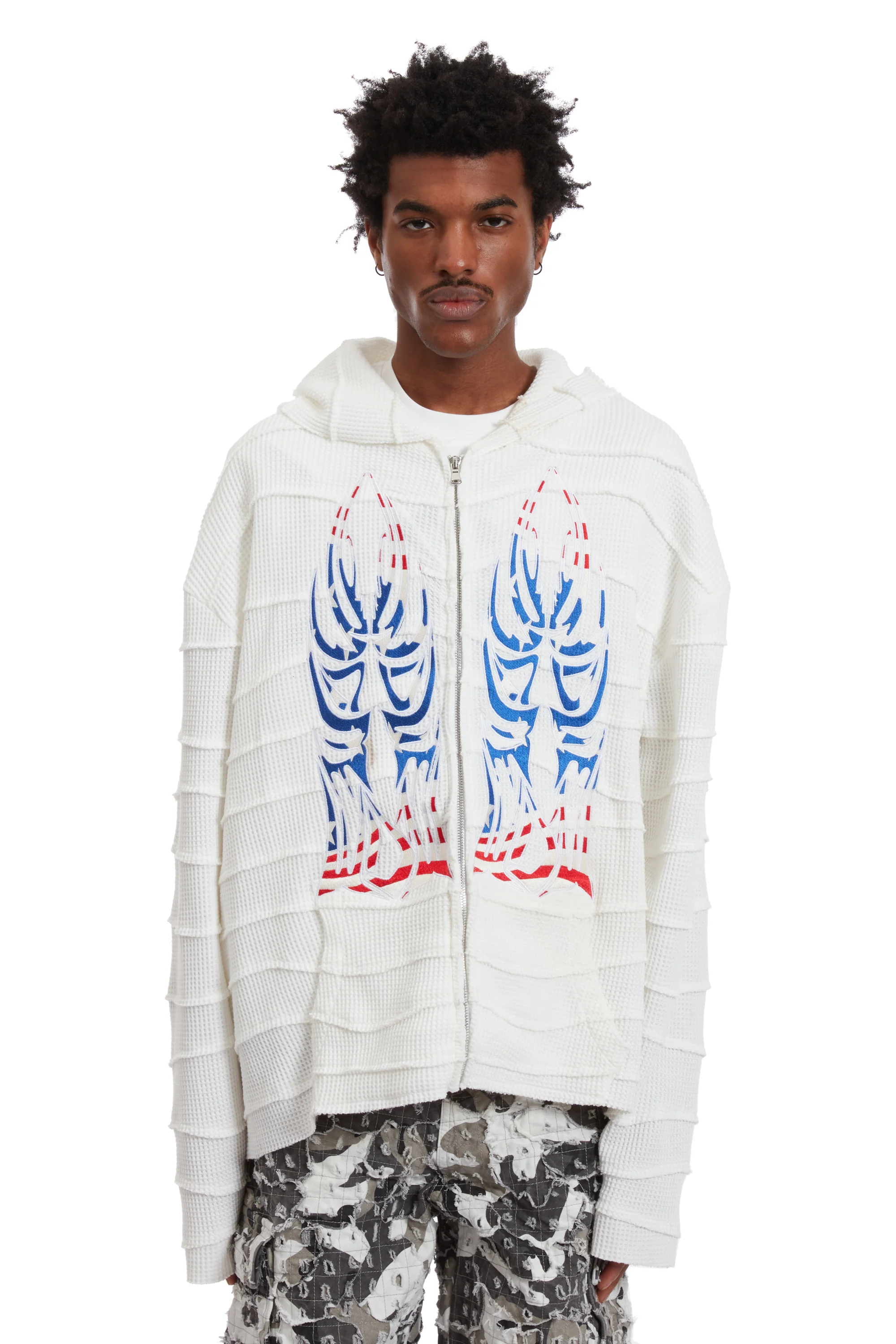 GLORY WINGED WAVELENGTH ZIP UP HOODIE - Image 3