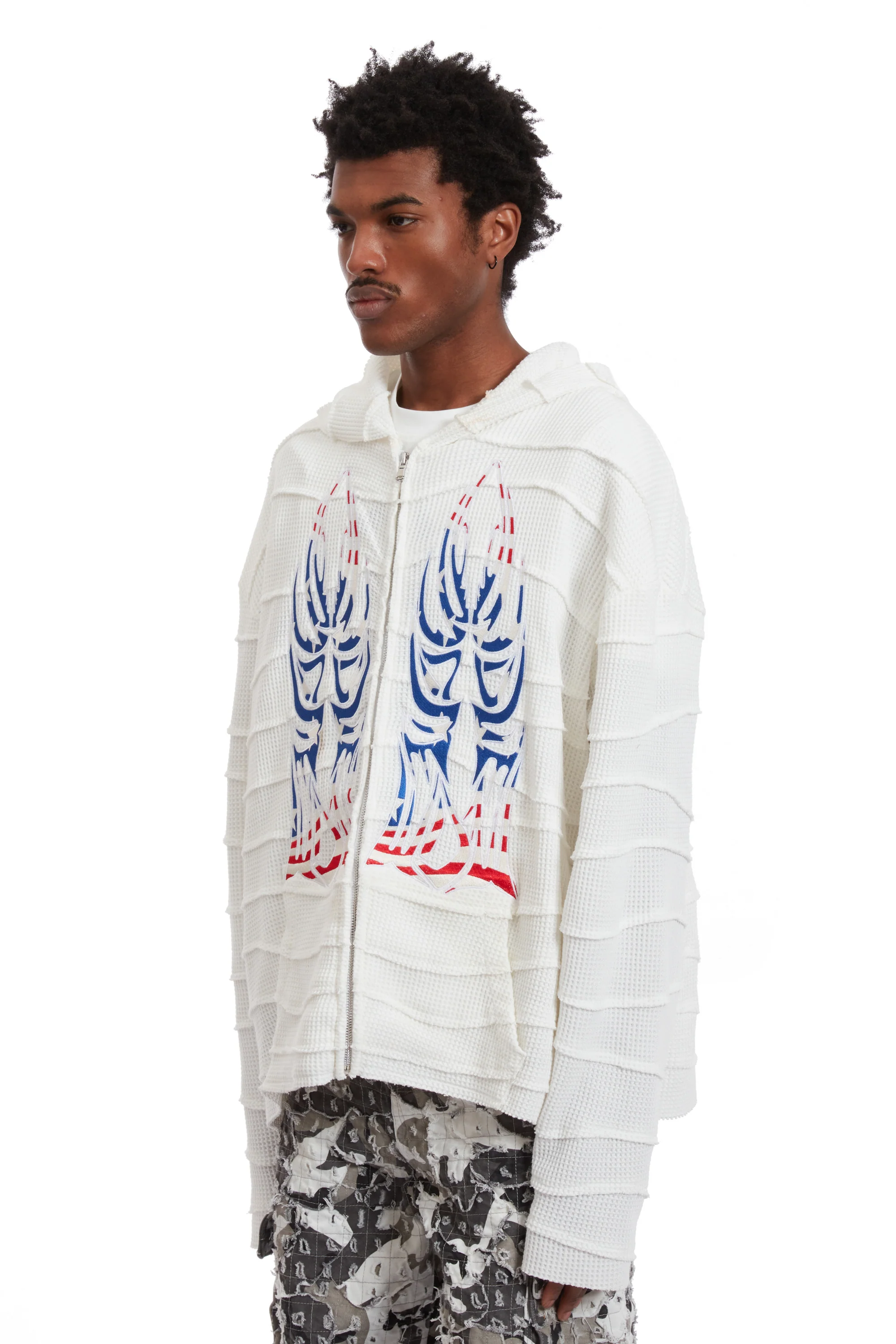 GLORY WINGED WAVELENGTH ZIP UP HOODIE - Image 4