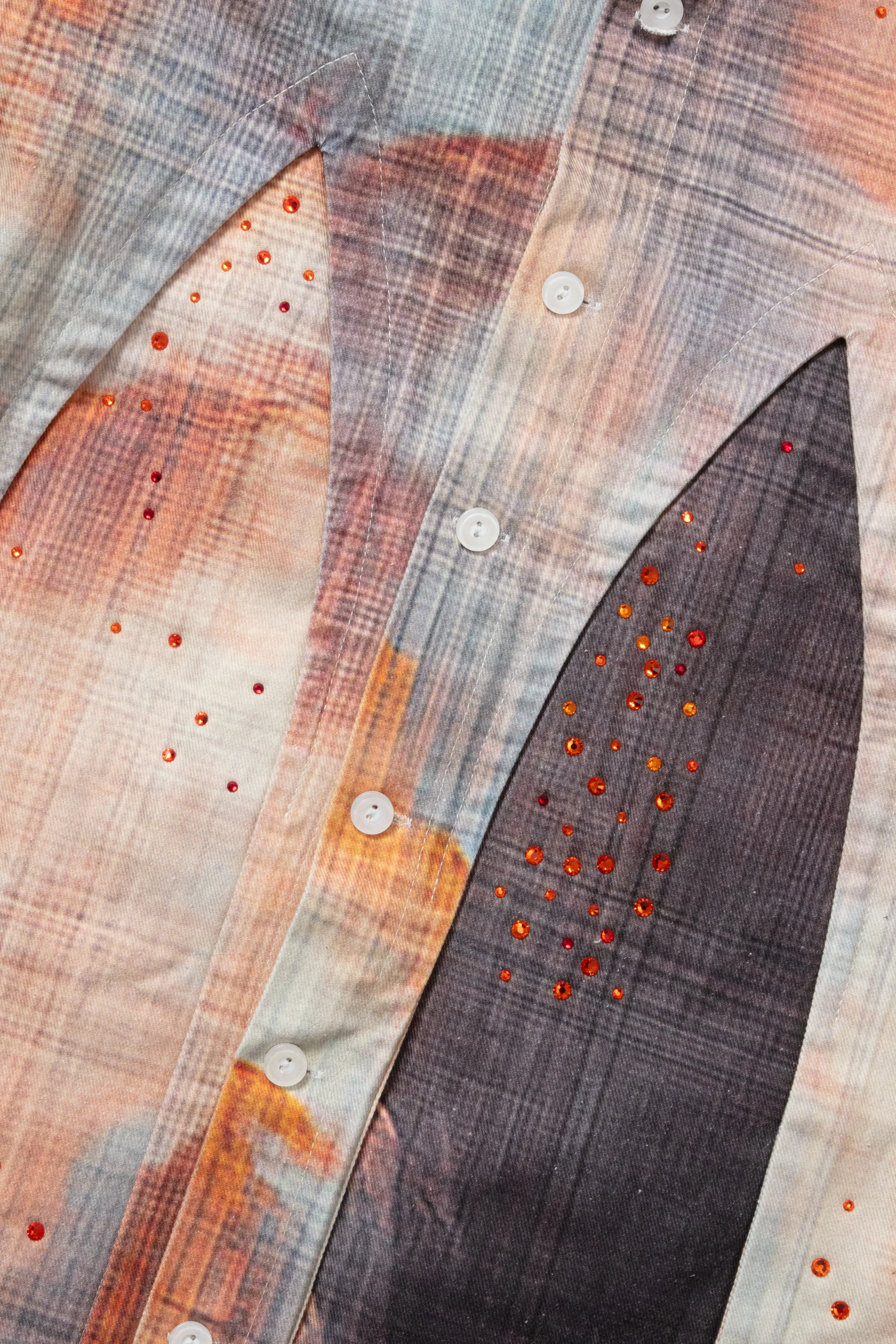 HOLLOW GLASS SUNFIRE BUTTON UP - Image 2
