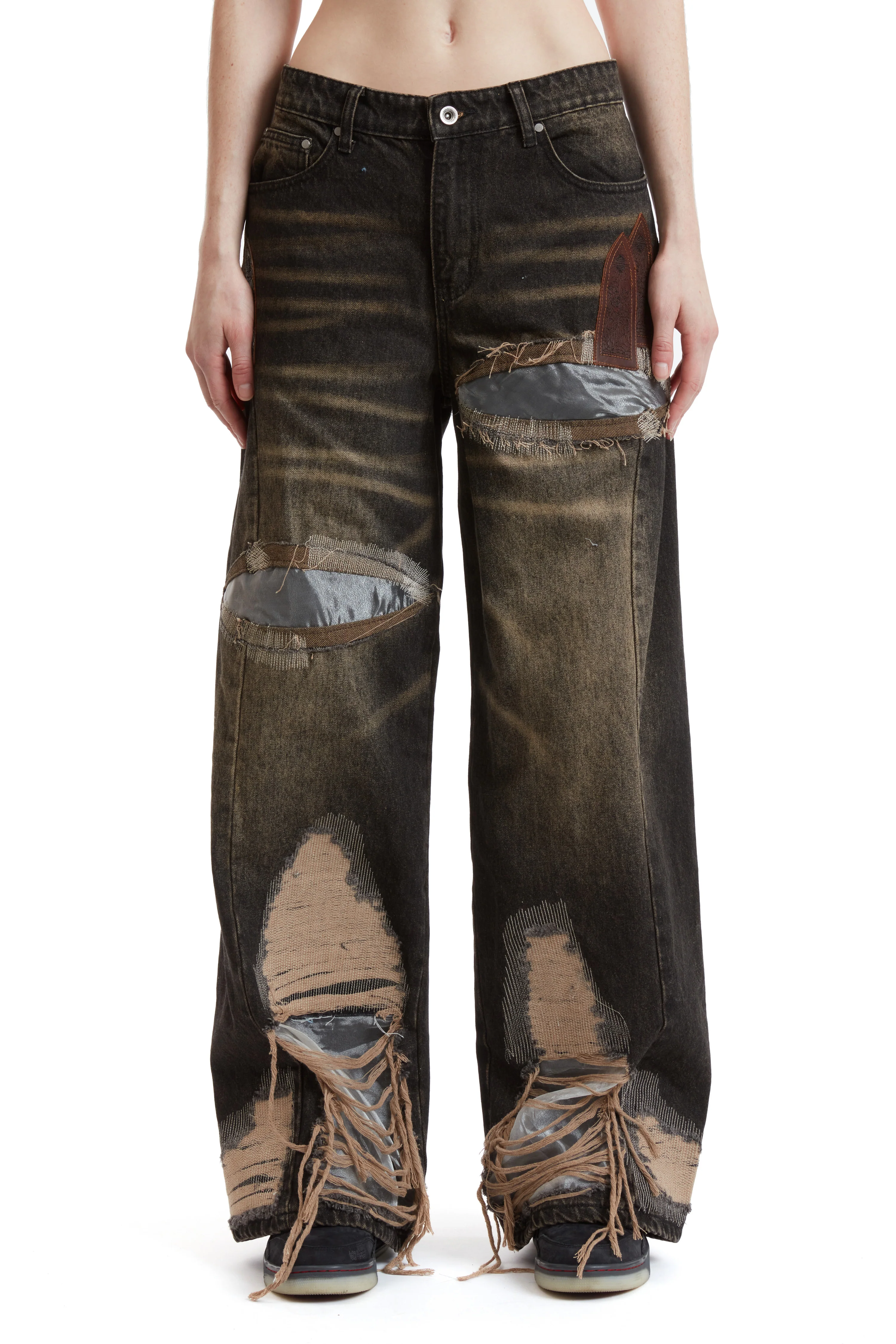 LOW RISE ORGANZA OVERLAY PANT - Image 3