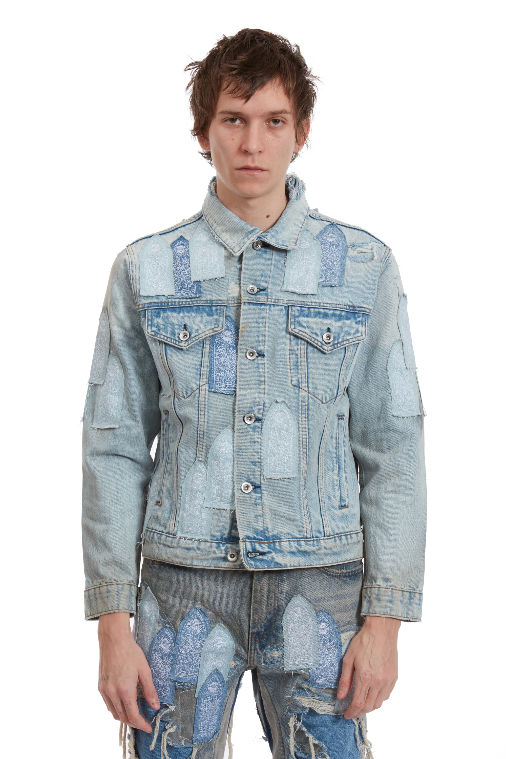 PATCHED ARCH DENIM JACKET - Image 3