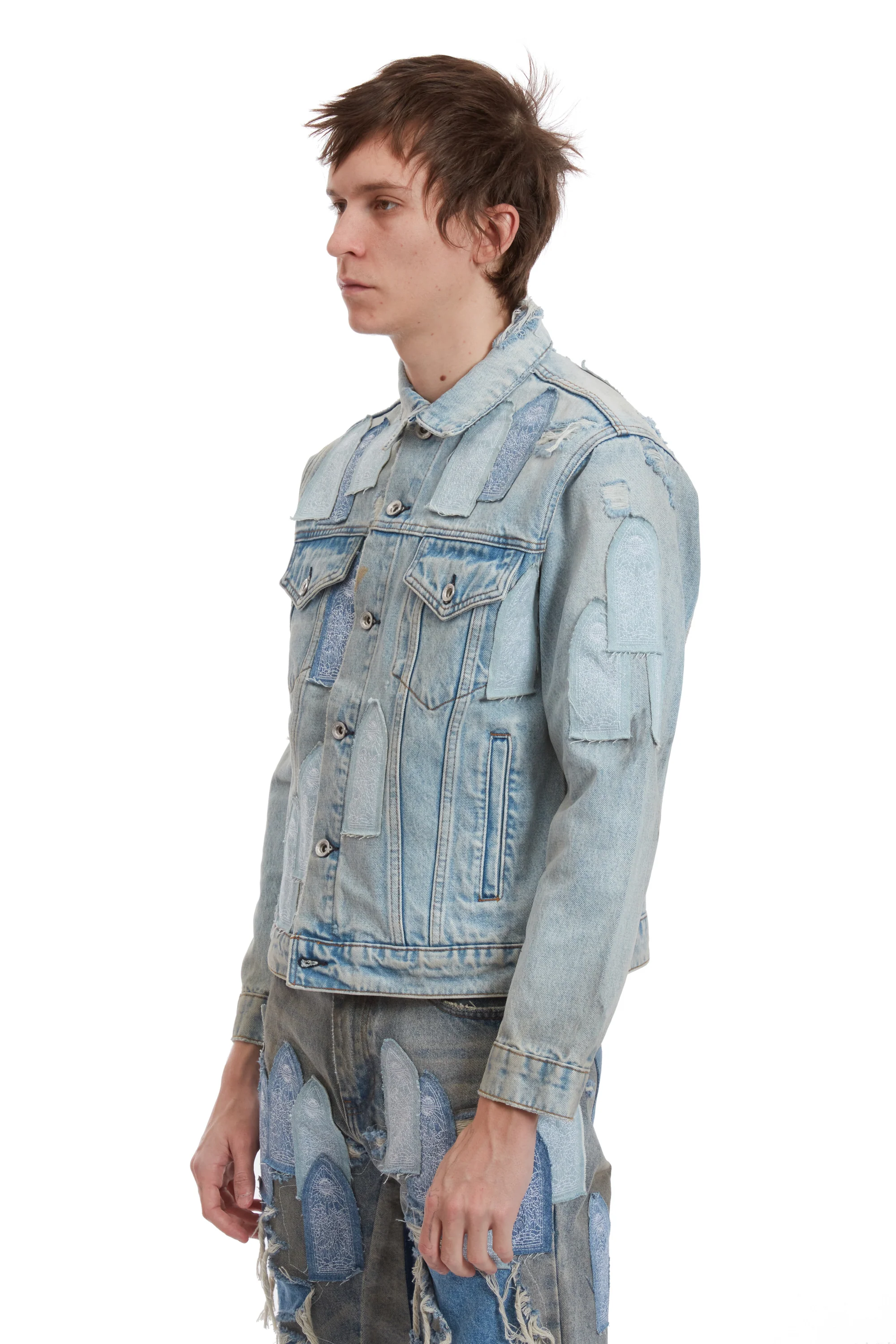 PATCHED ARCH DENIM JACKET - Image 4