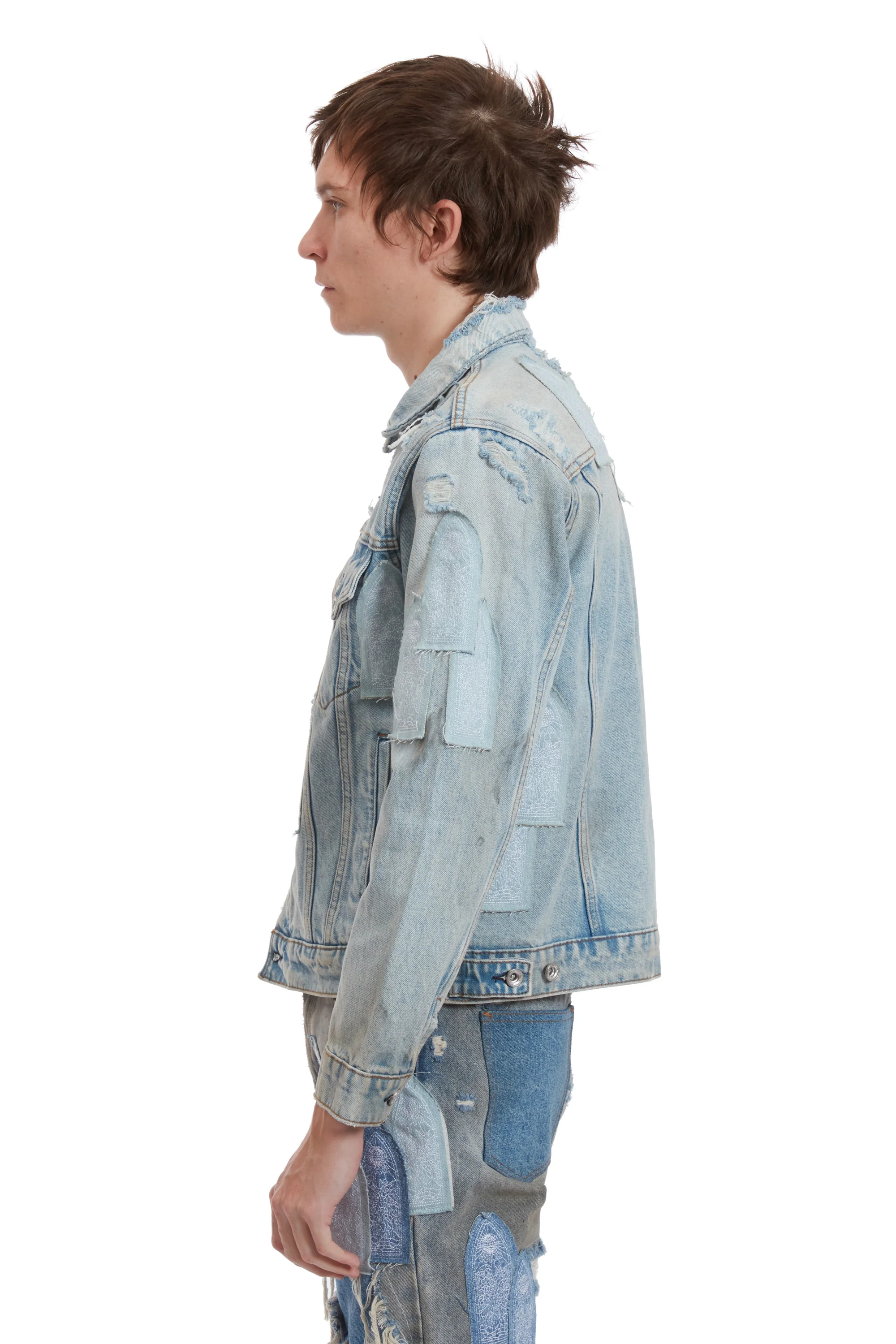 PATCHED ARCH DENIM JACKET - Image 5