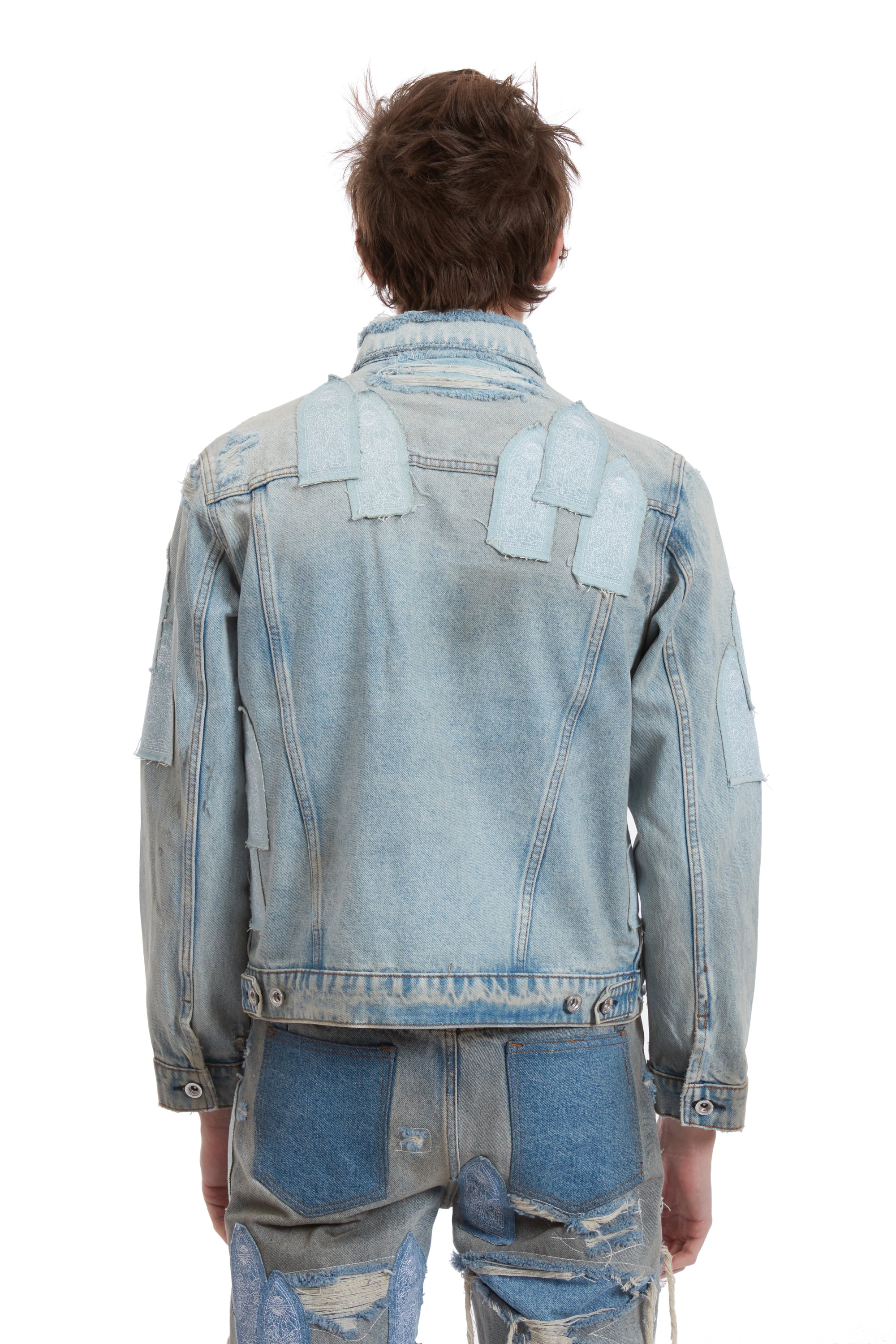 PATCHED ARCH DENIM JACKET - Image 6