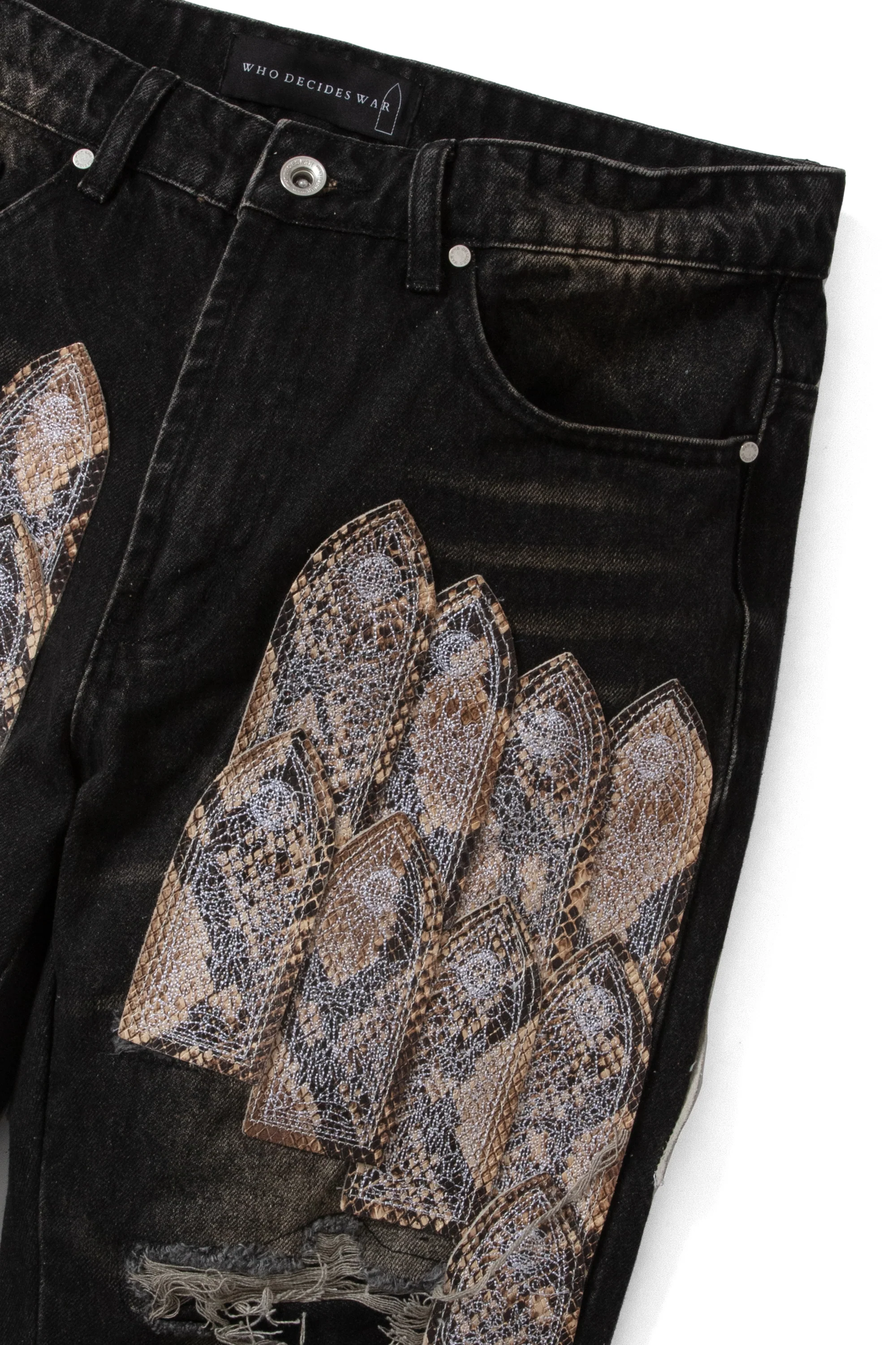 PATCHED ARCH MOCHA DENIM - Image 2