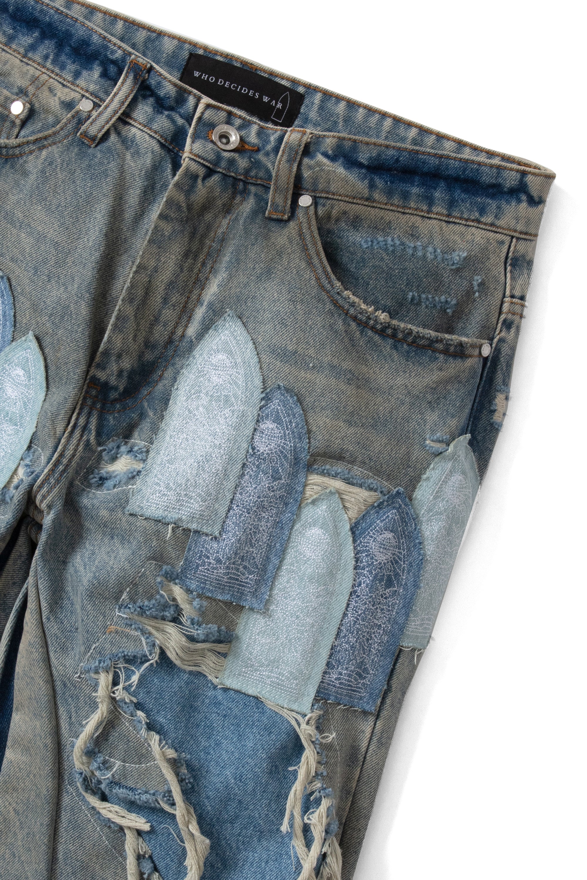 PATCHED ARCH REPAIRED BLOWOUT DENIM - Image 2