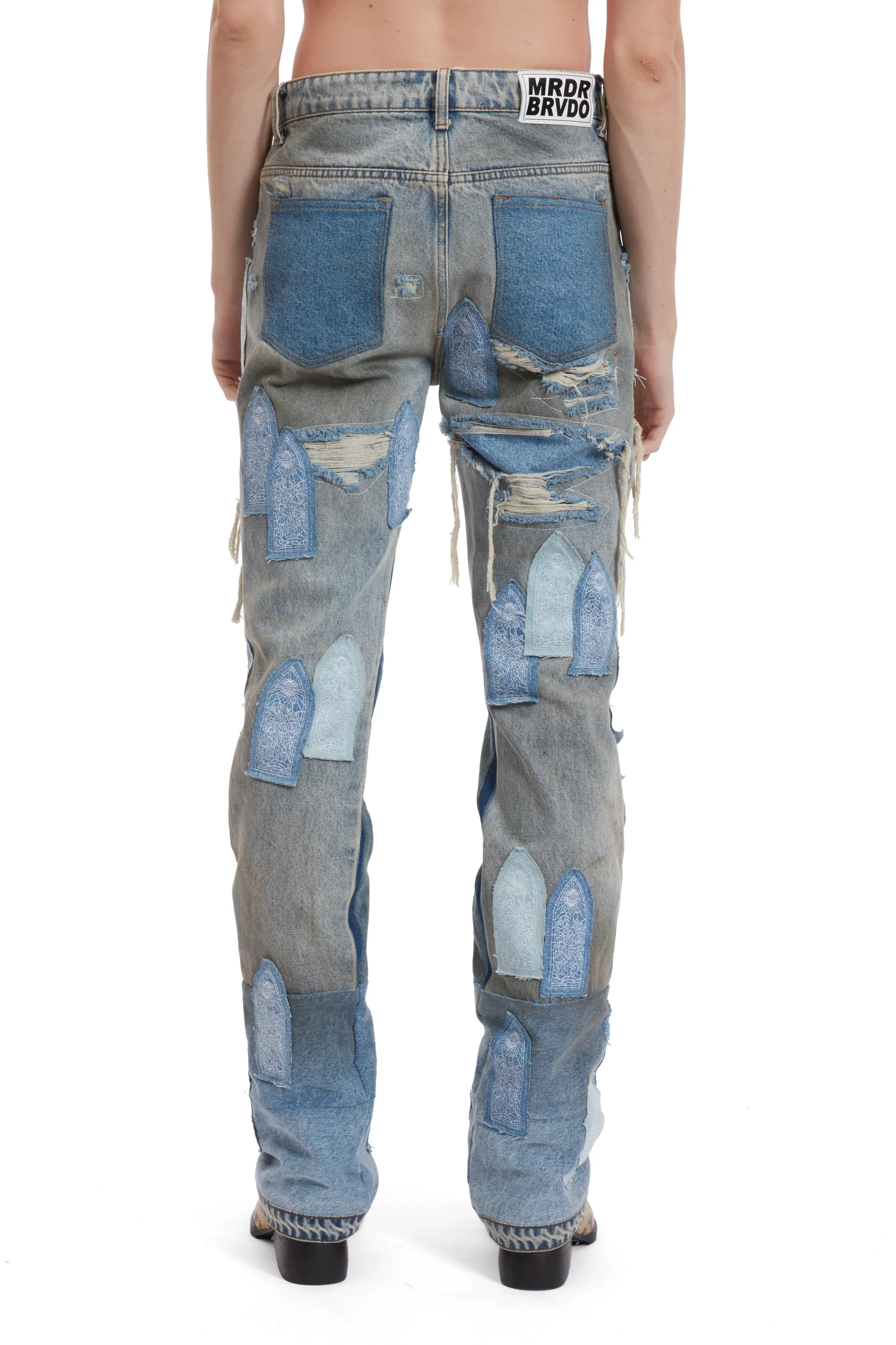 PATCHED ARCH REPAIRED BLOWOUT DENIM - Image 6