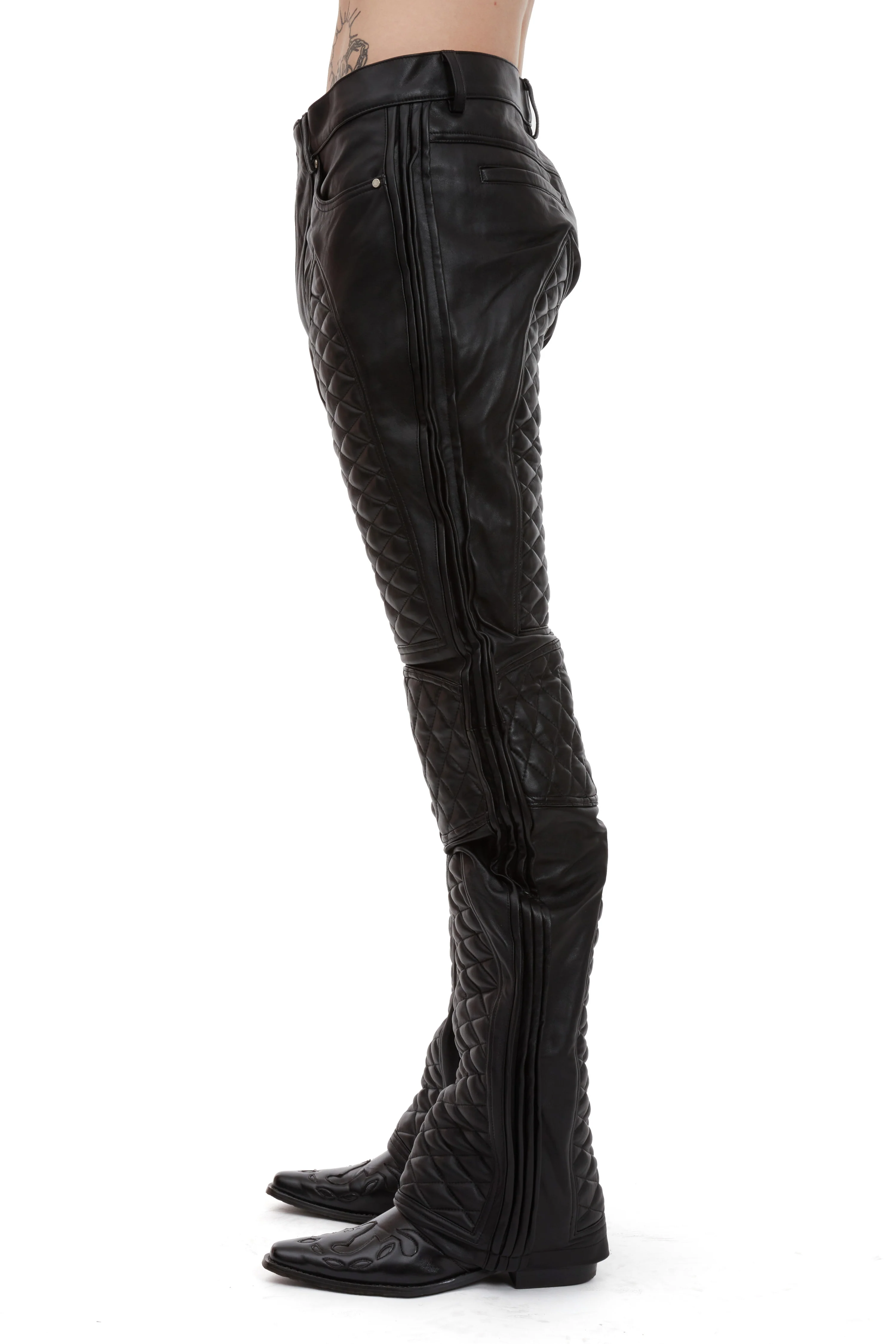 PLEATED MOTO DENIM - Image 5