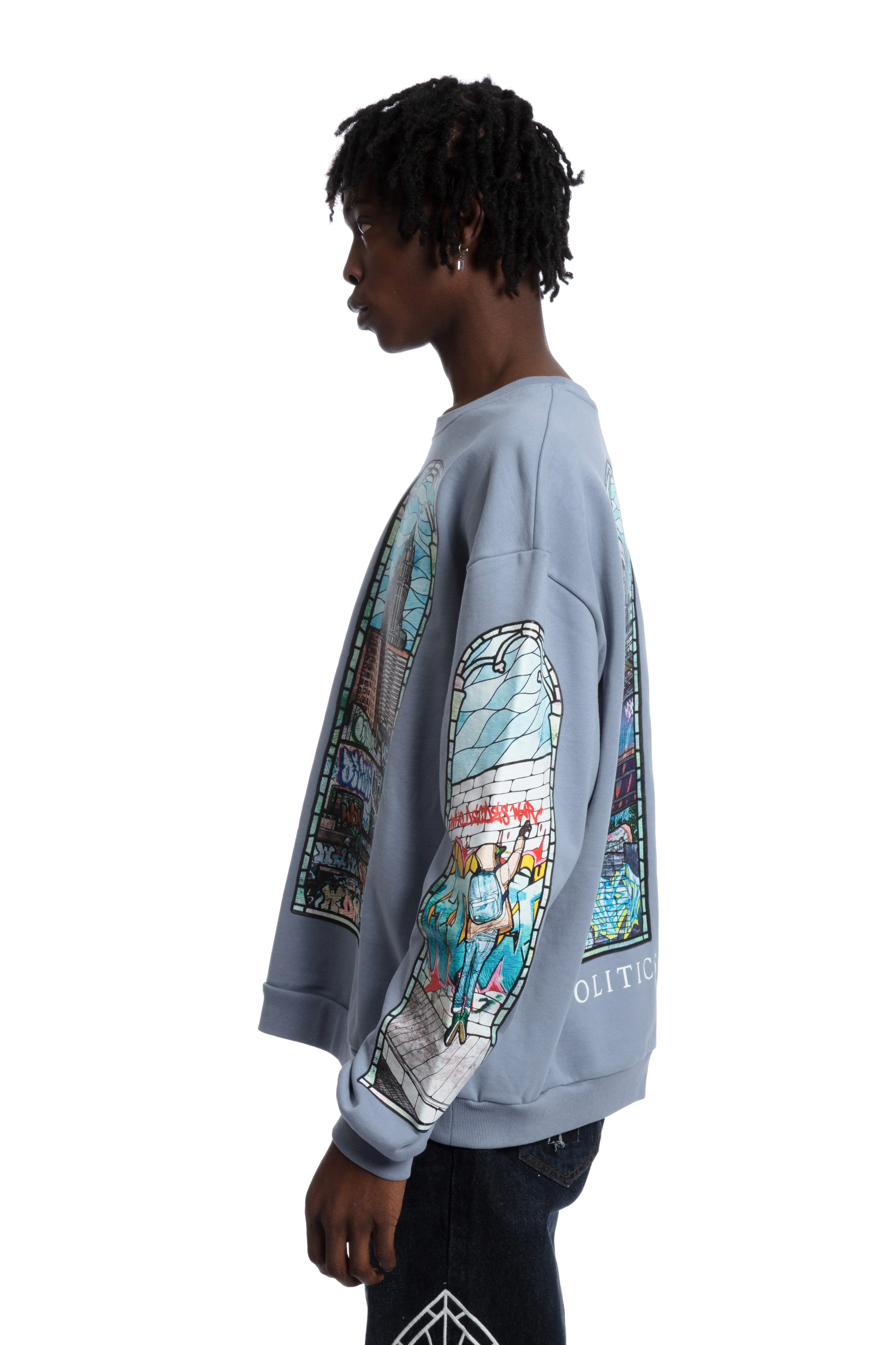 POLITICS AS USUAL CREWNECK SWEATSHIRT - Image 5