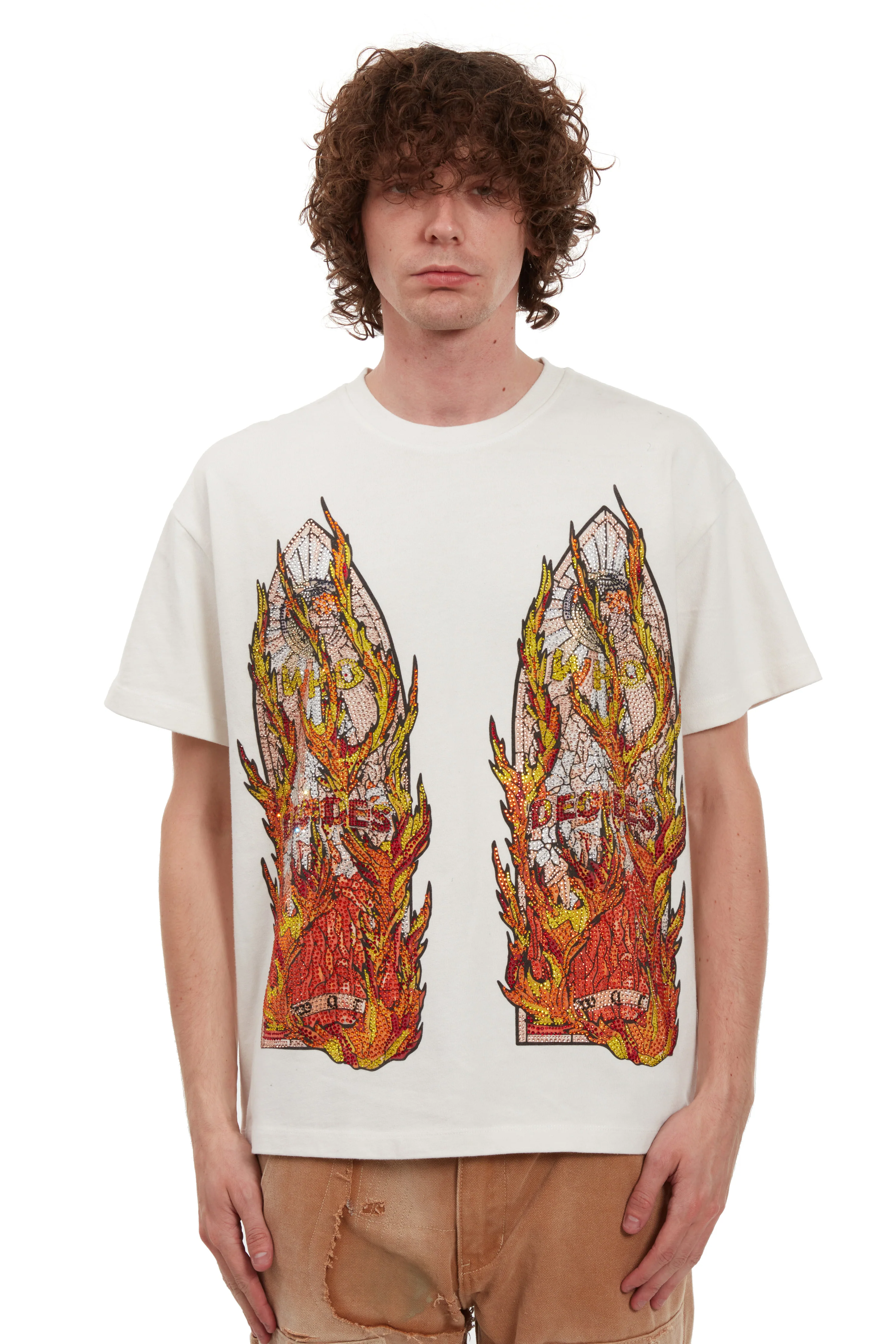 RHINESTONE FLAME GLASS JERSEY - Image 3
