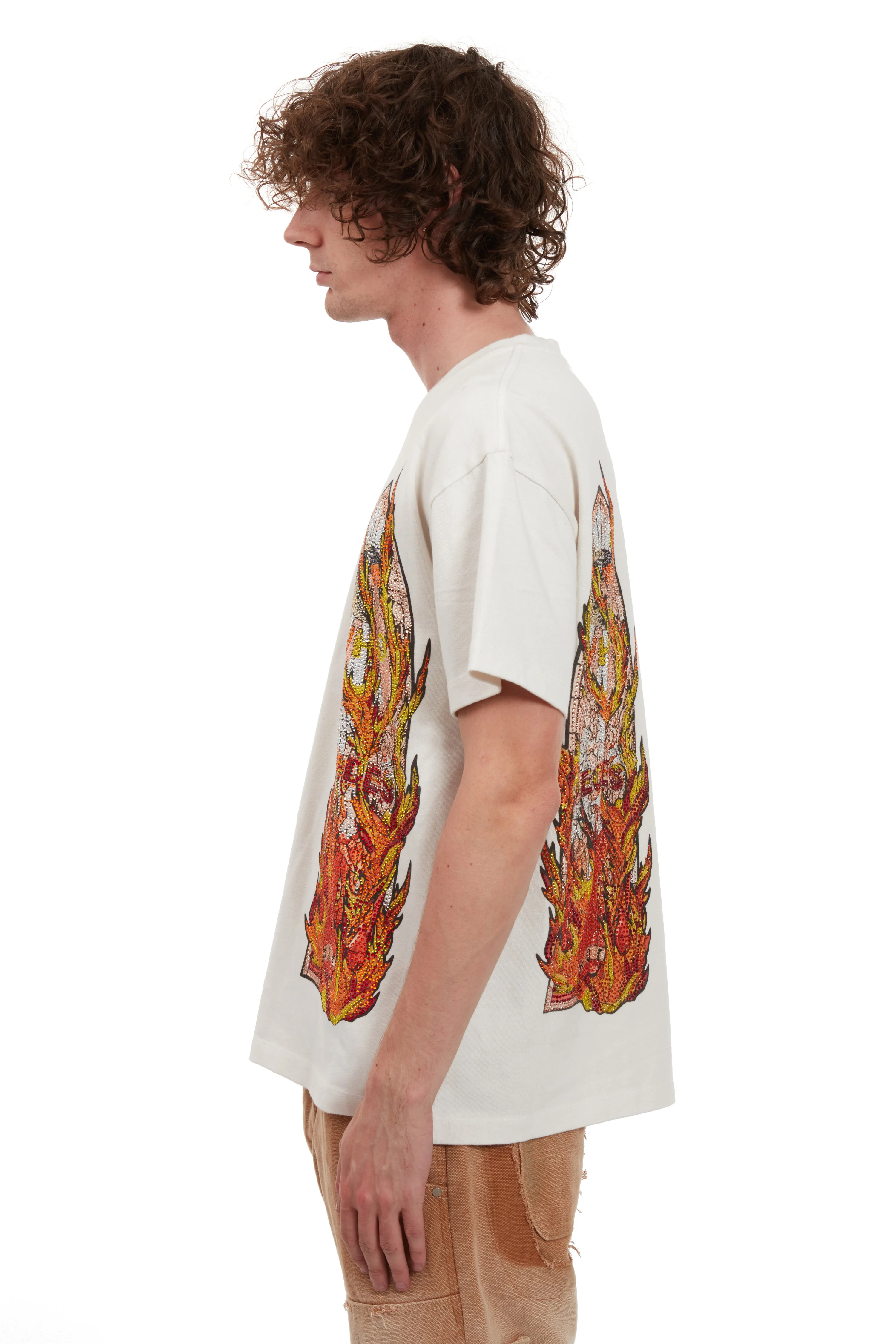 RHINESTONE FLAME GLASS JERSEY - Image 5