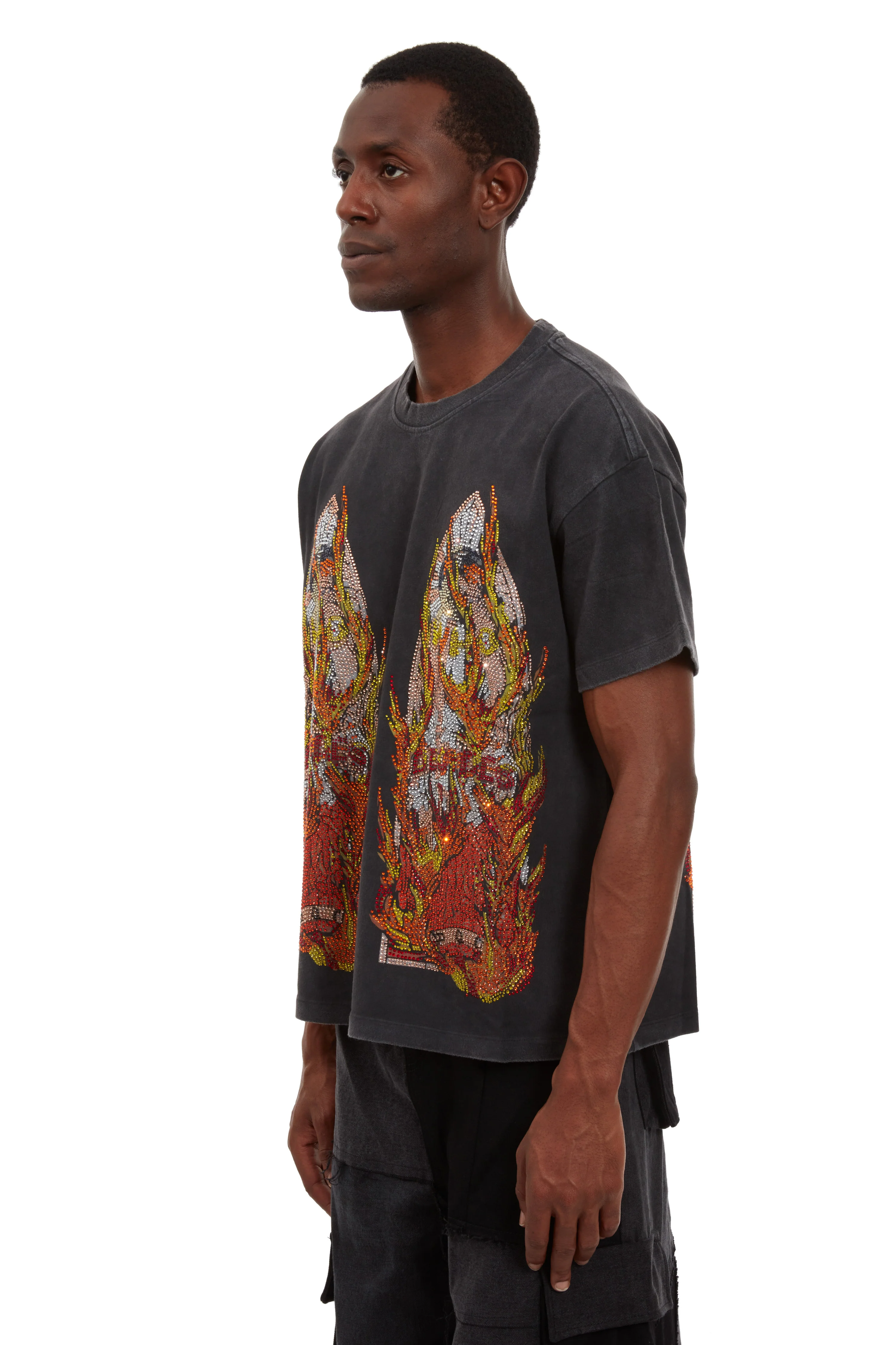 RHINESTONE FLAME GLASS JERSEY - Image 4