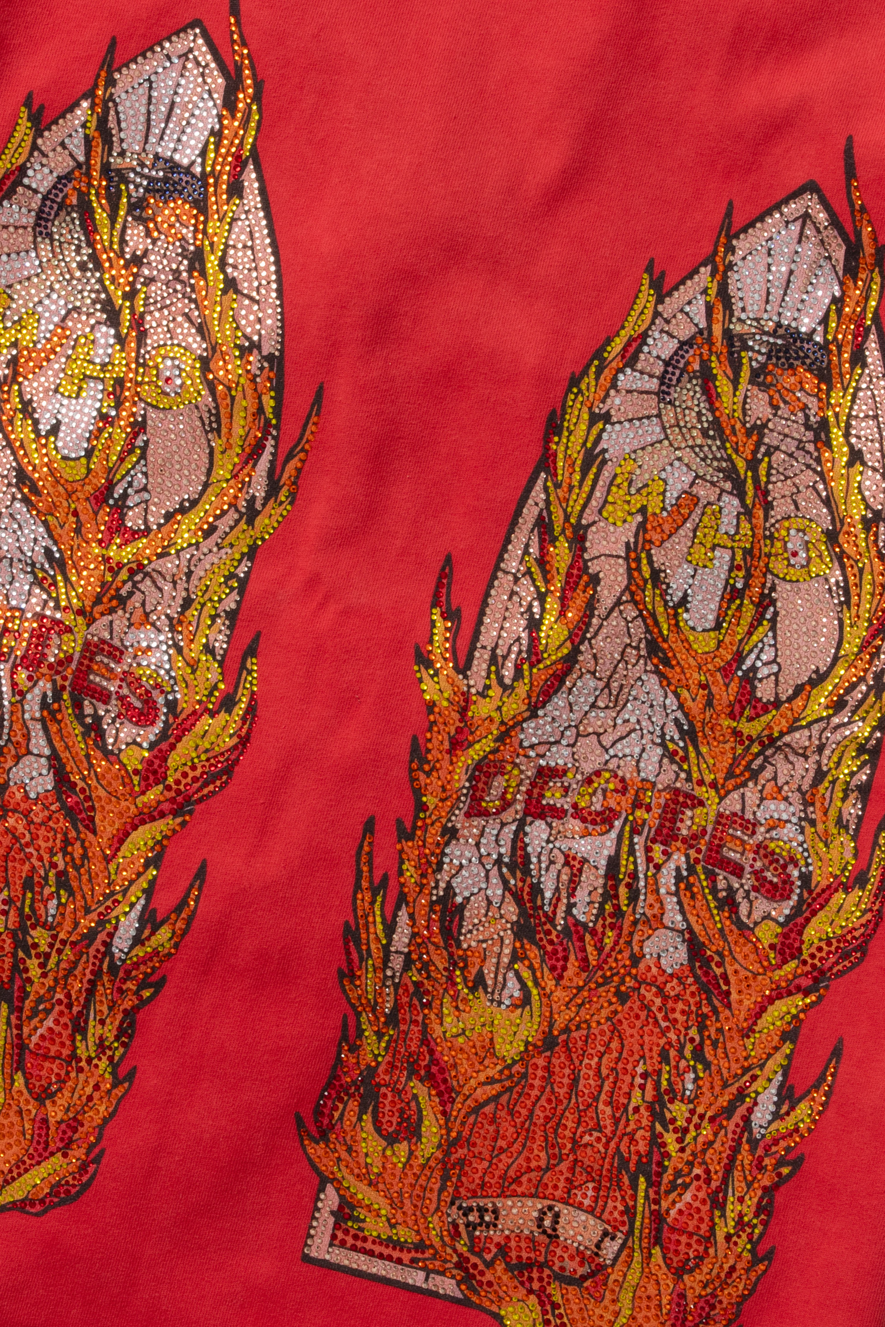 RHINESTONE FLAME GLASS JERSEY - Image 2