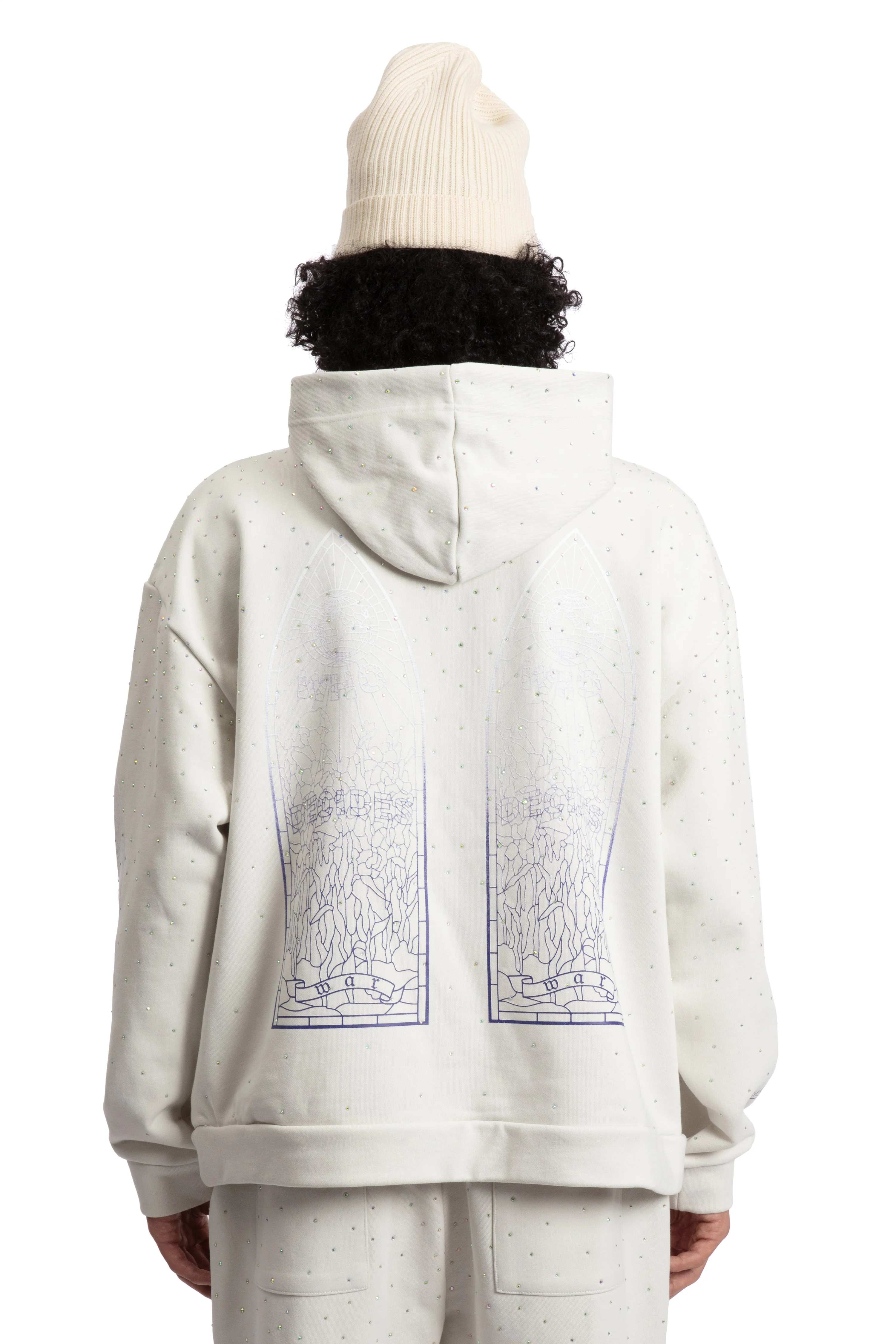 RHINESTONE HOODED PULLOVER - Image 6