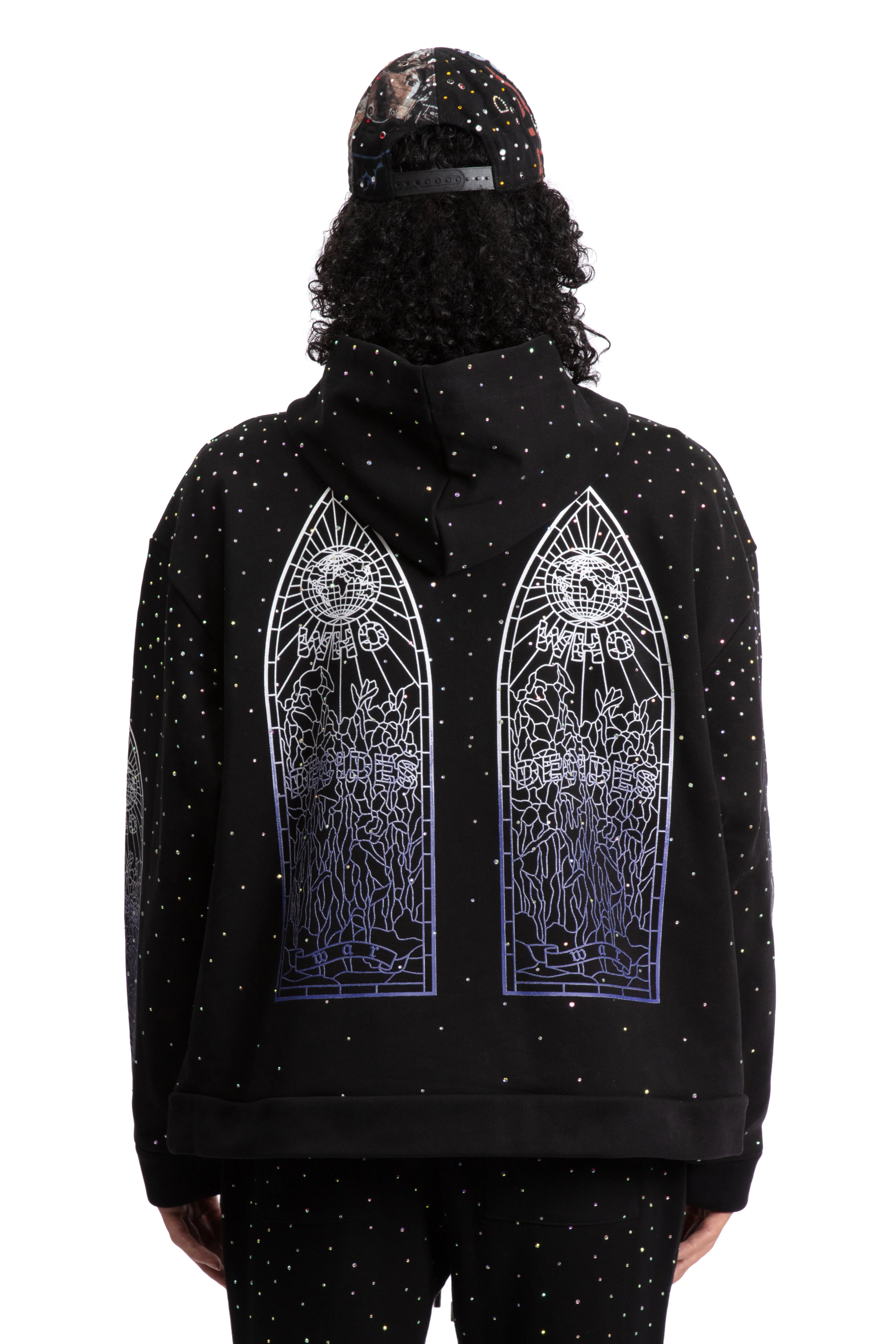 RHINESTONE HOODED PULLOVER - Image 6