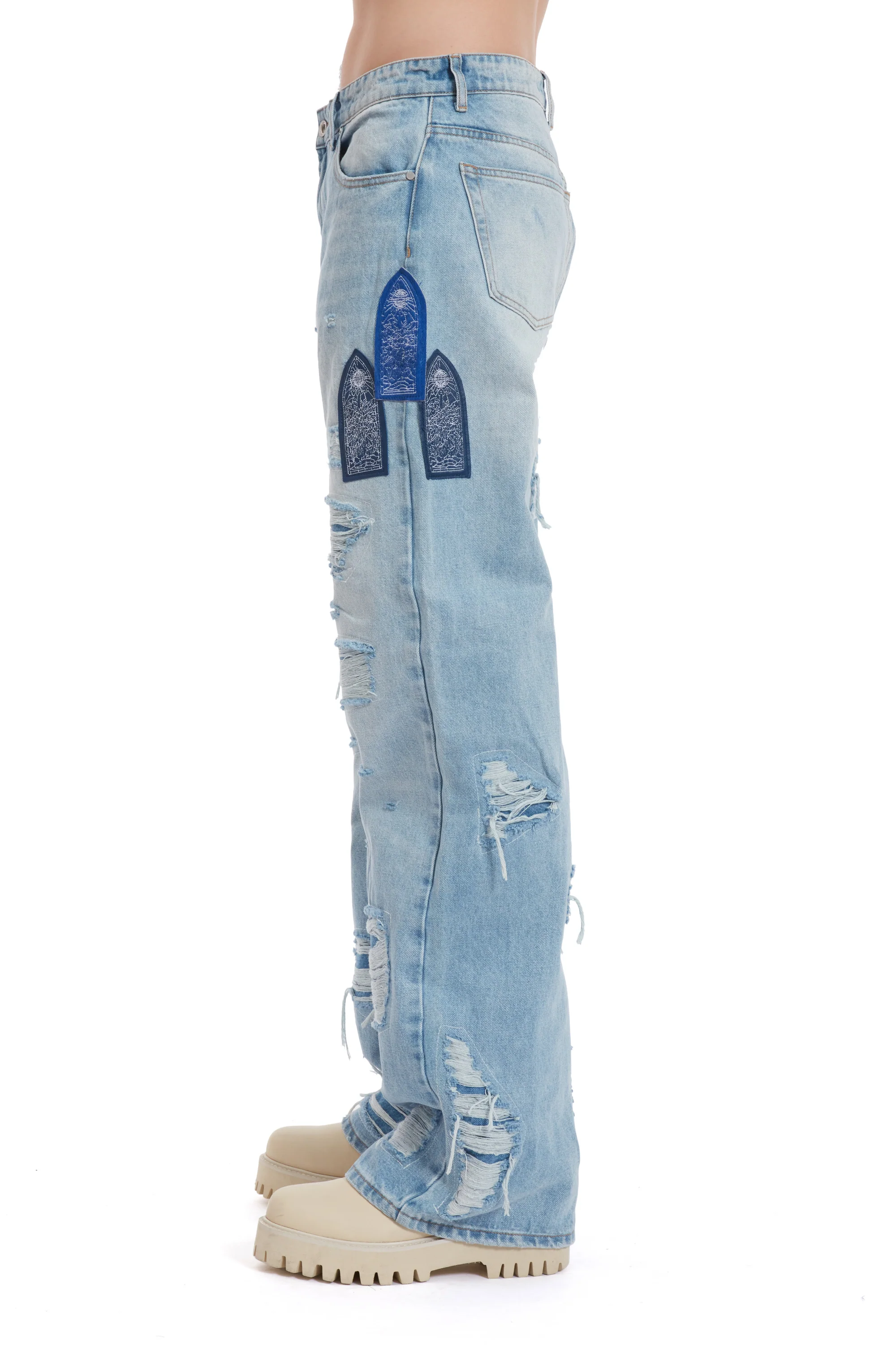 SIDE PATCH RELAXATION DENIM - Image 5