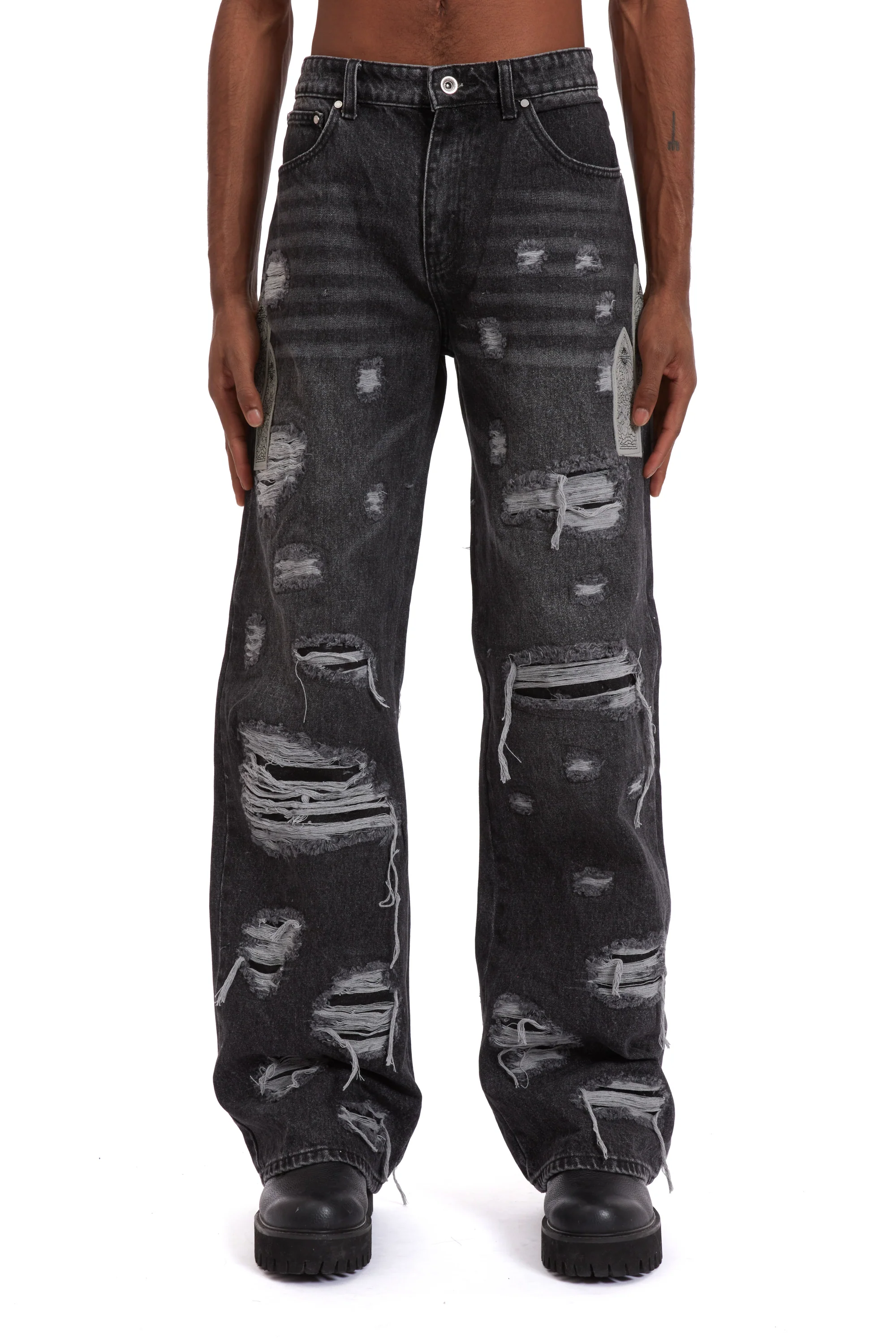 SIDE PATCH RELAXATION DENIM - Image 3