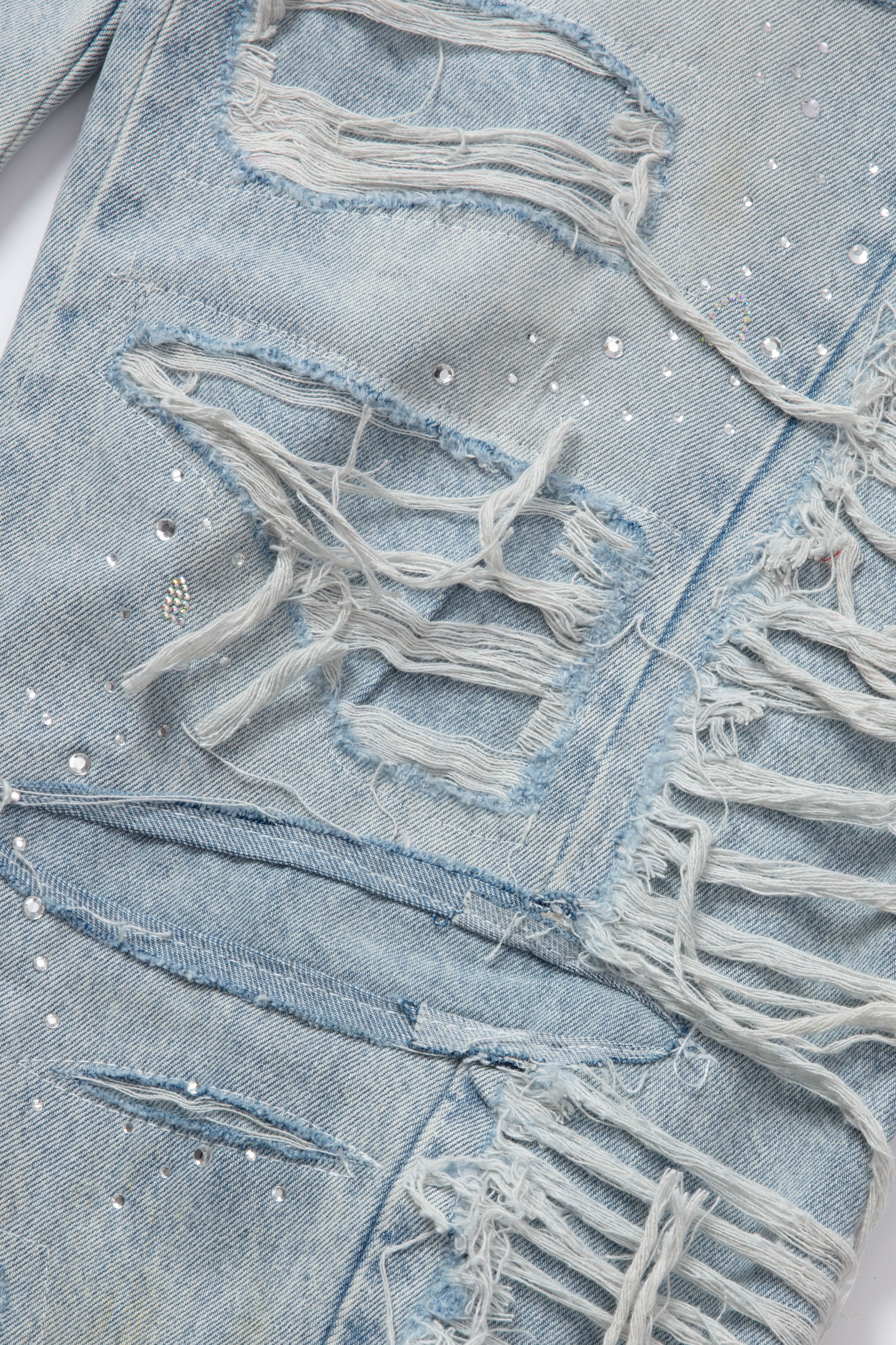 ULTRA FLARE DISTRESSED DENIM - Image 2