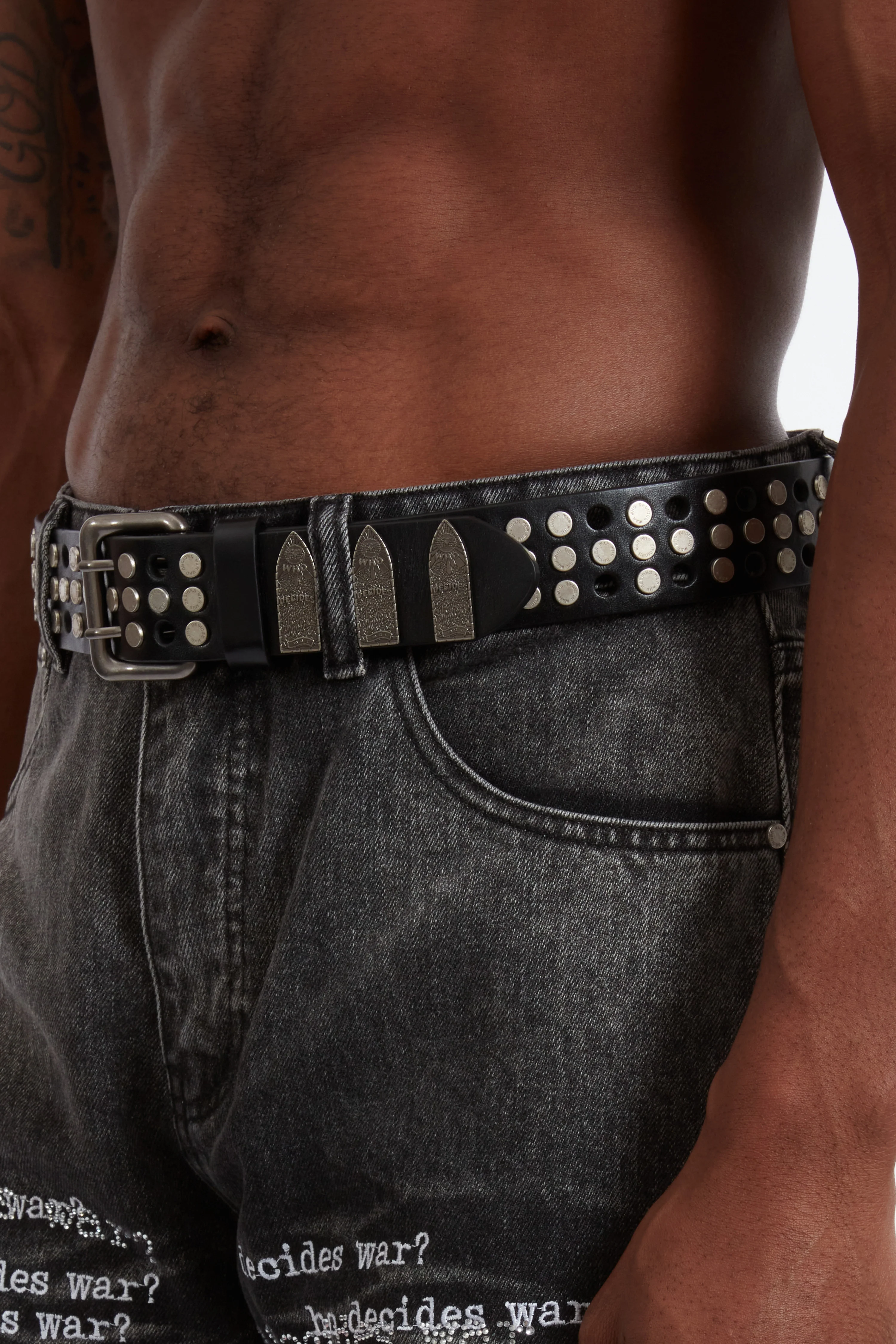 WDW CROSS STUDDED BELT - Image 4