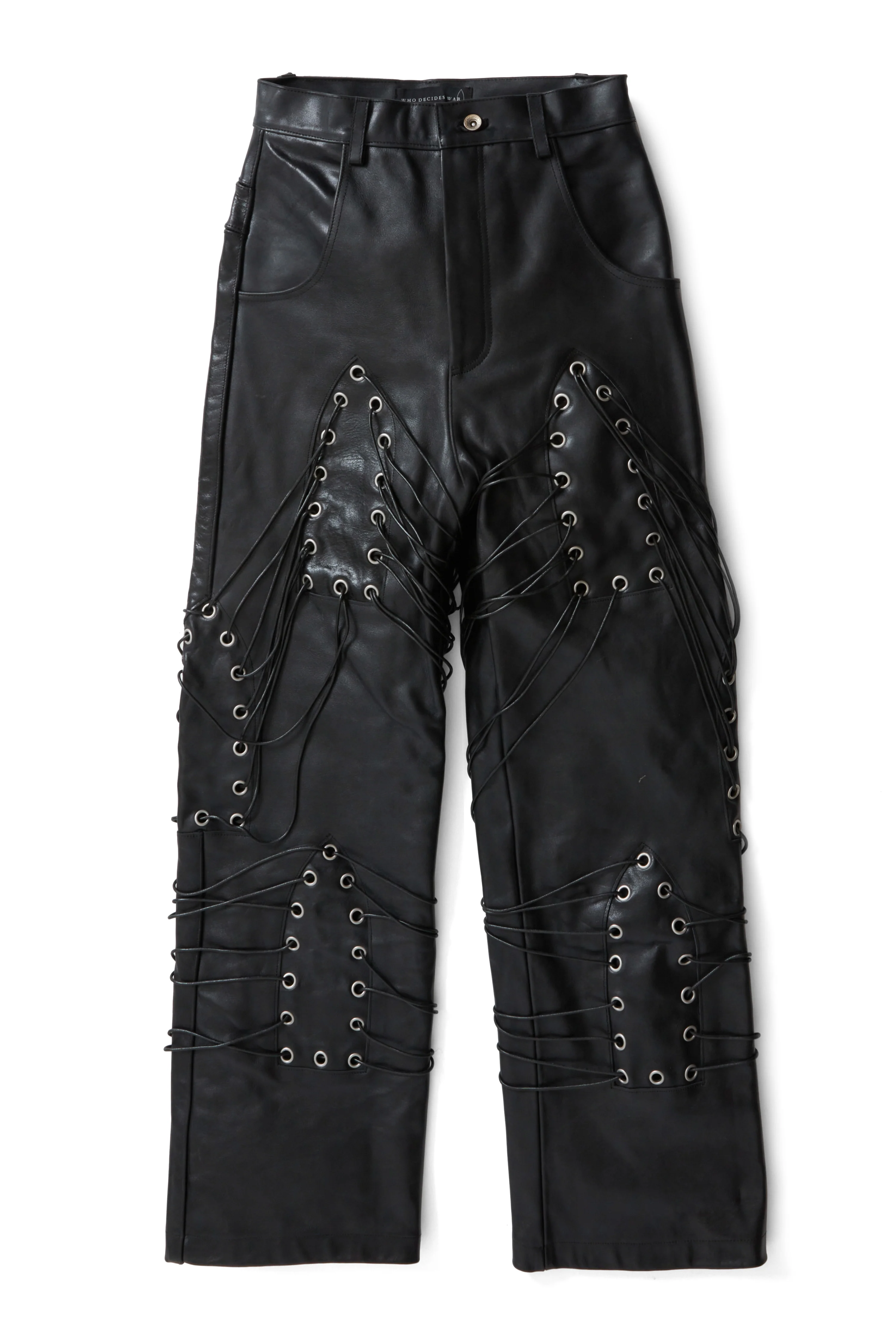 WIDE-LEG GROMMET PANT