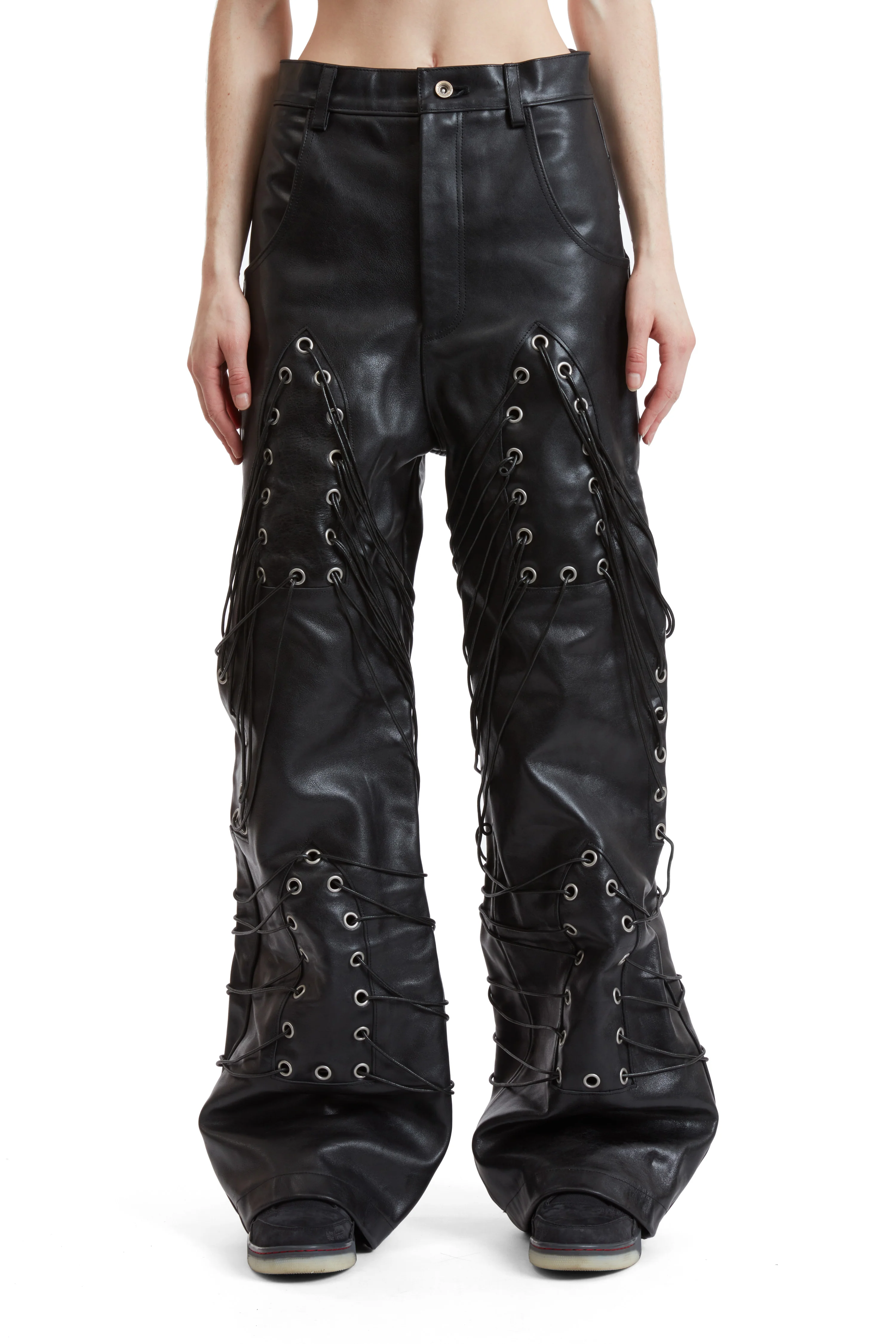WIDE-LEG GROMMET PANT - Image 3