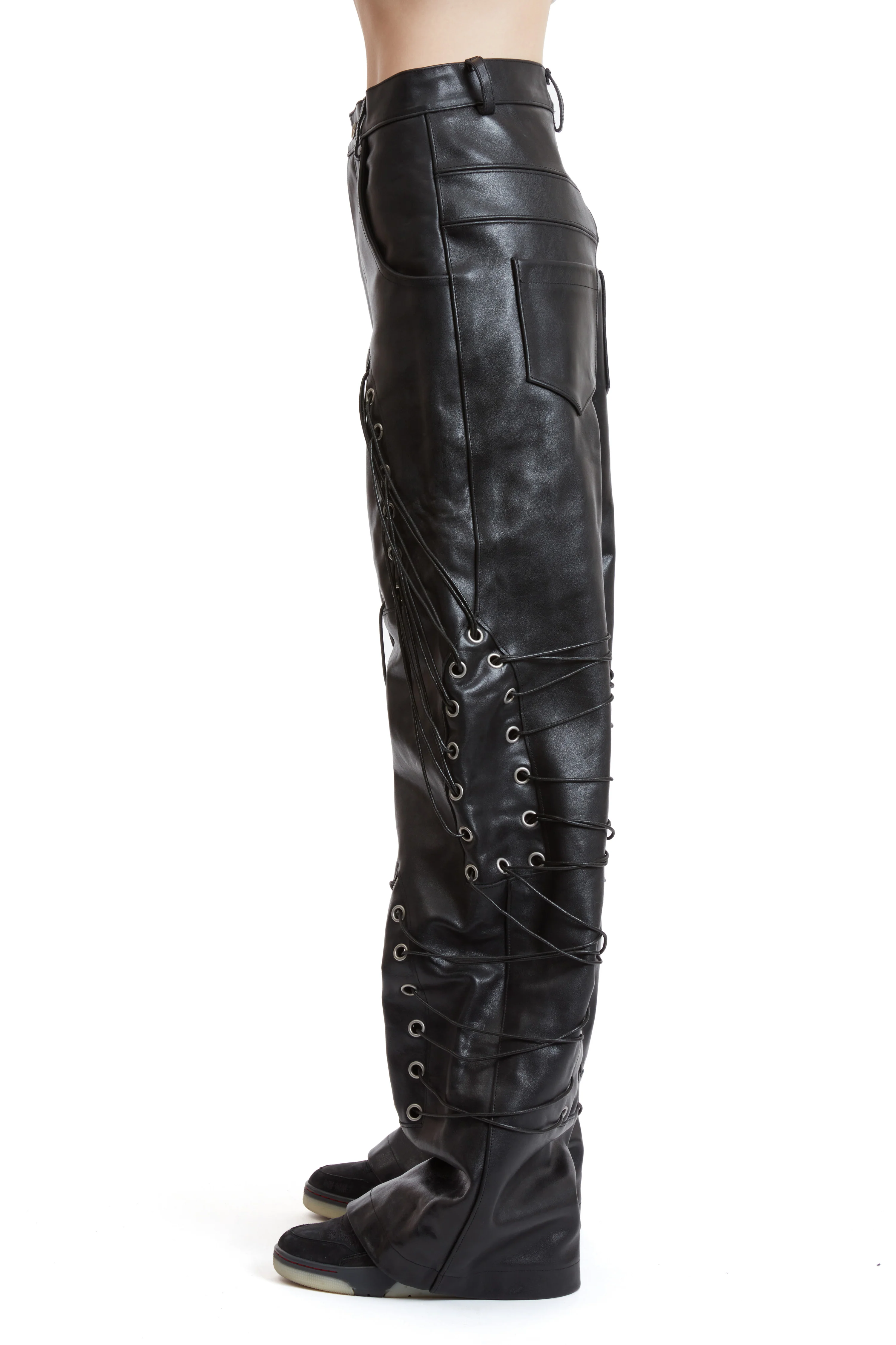 WIDE-LEG GROMMET PANT - Image 5